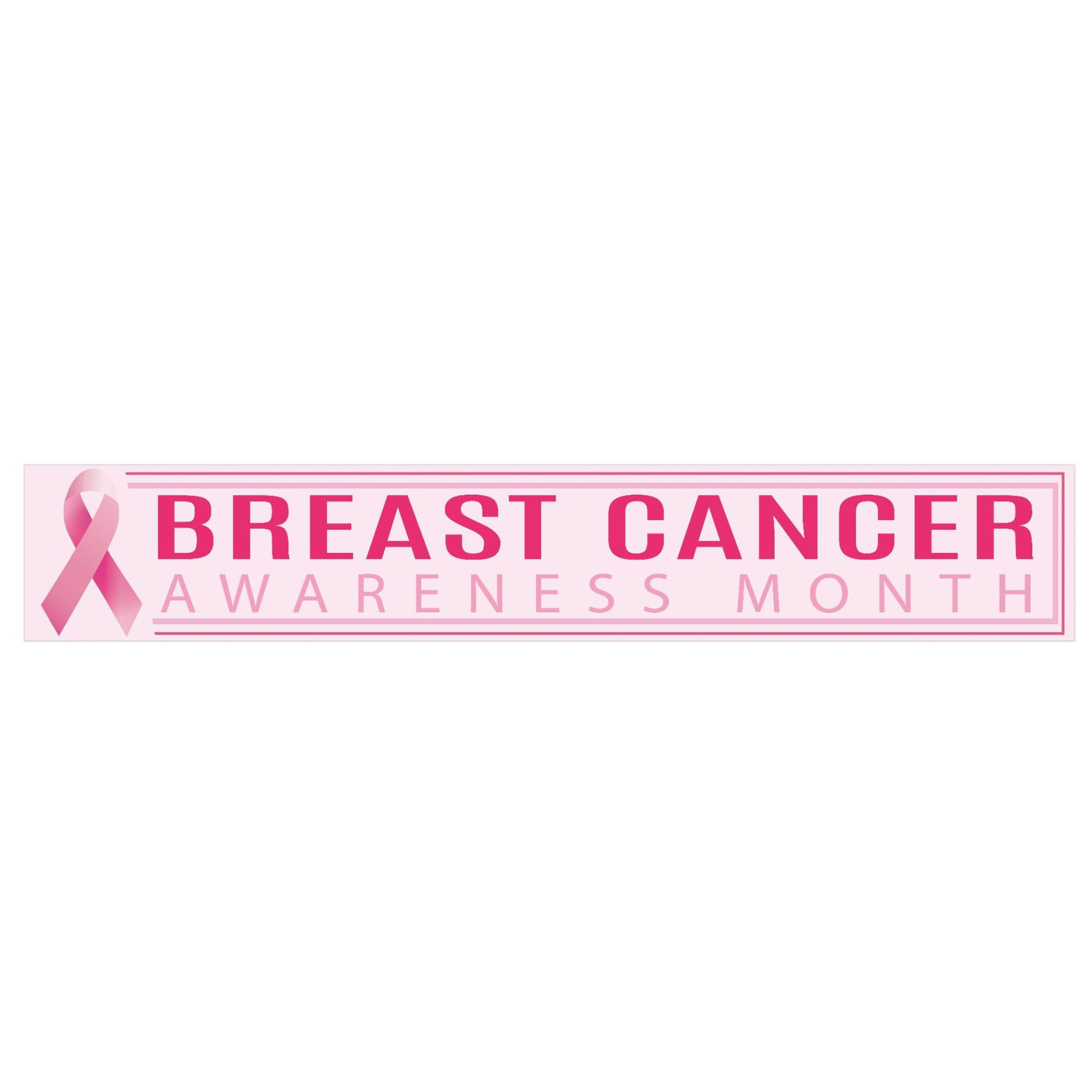 Pink Ribbon Fence Banner (direct import) 3