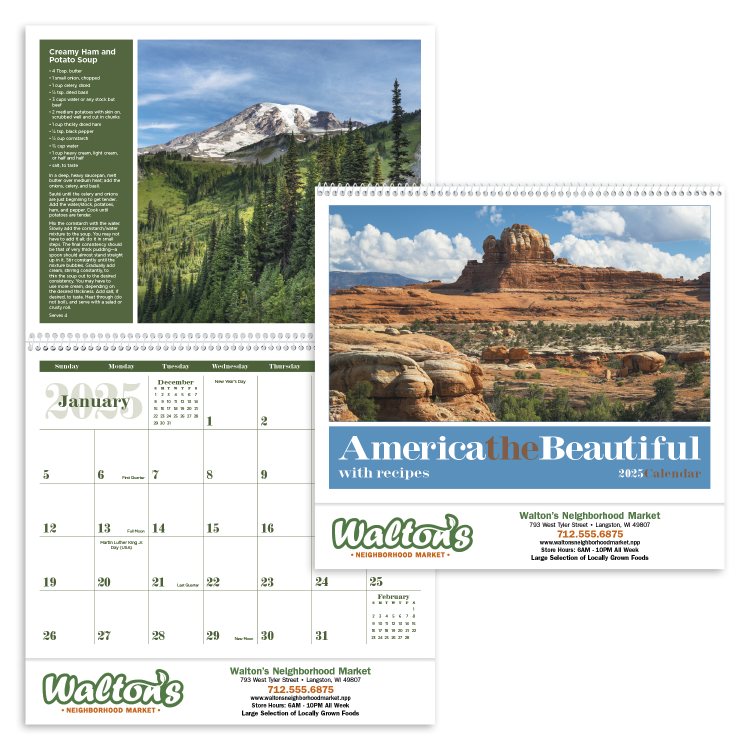 Triumph® Calendars America the Beautiful with Recipes Calendar 8