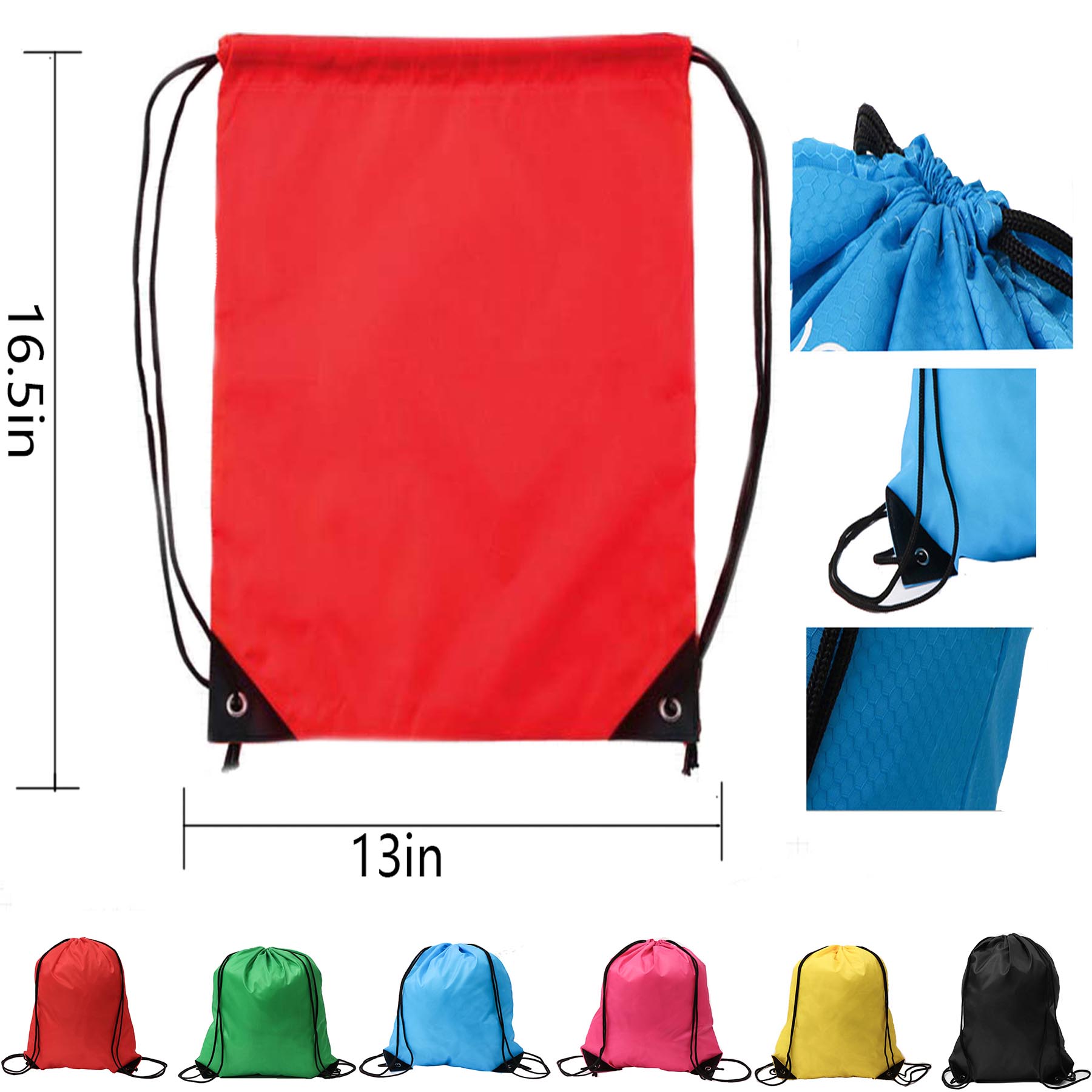 210D Polyester Drawstring Dackpack 3