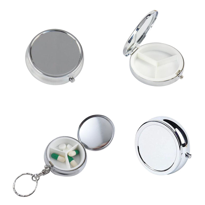 Silver Metal Pill Box 2
