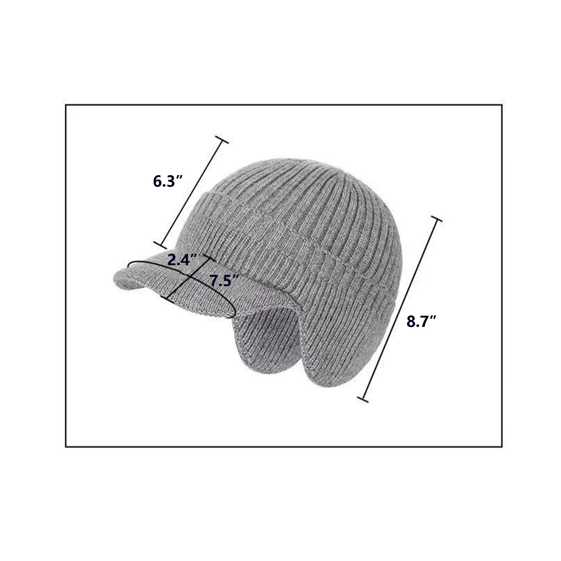 Visor Knitted Hat 4