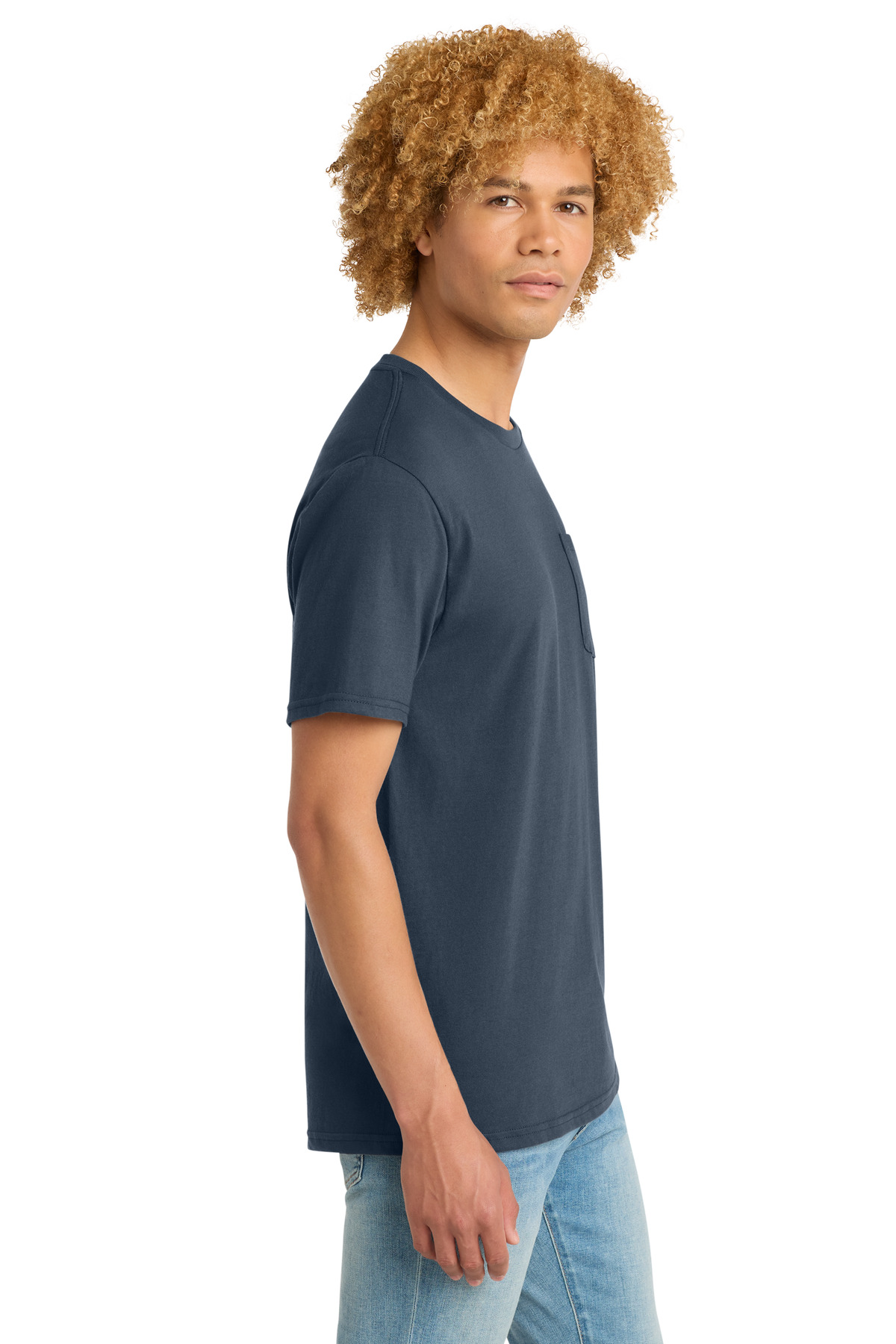 District Very Important Tee with Pocket. DT6000P 1