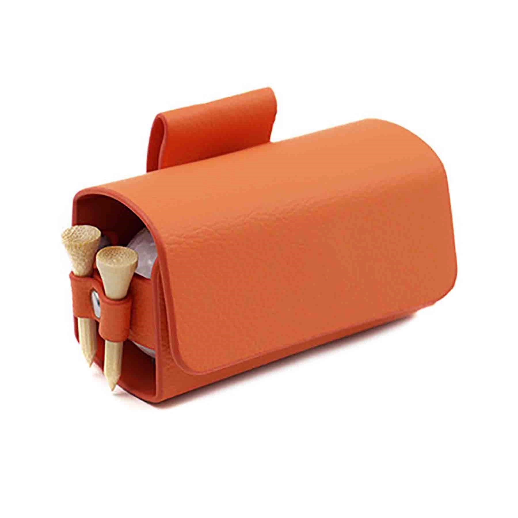 Leather Waist Belt Golf Ball Pouch Sports Accessory 7