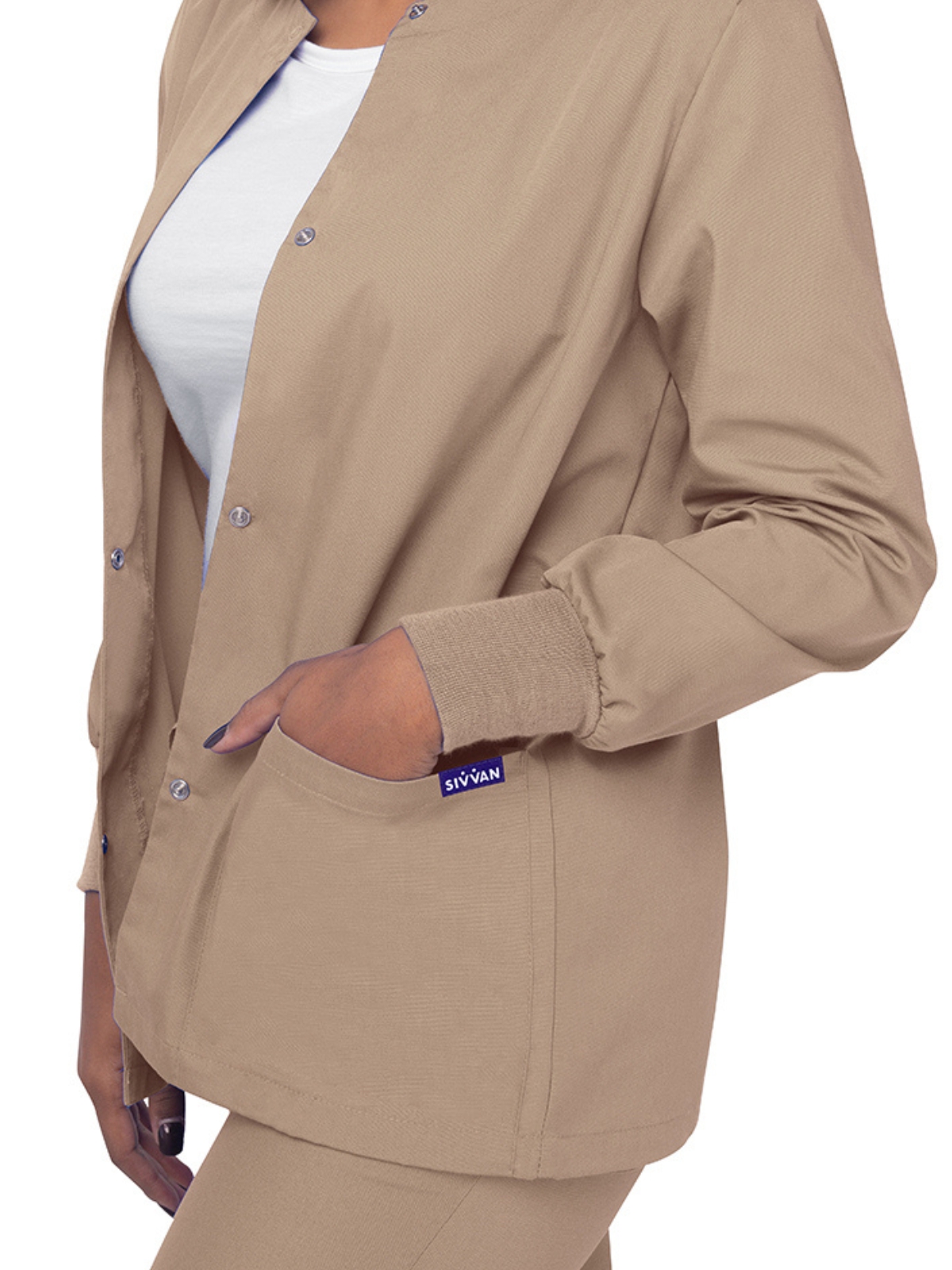 Adar - Sivvan - Women's Warm-Up Snap Close Jacket 16