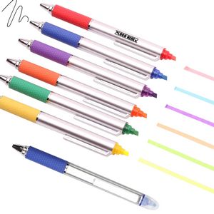 Ballpoint Silver Pen With Highlighter 3