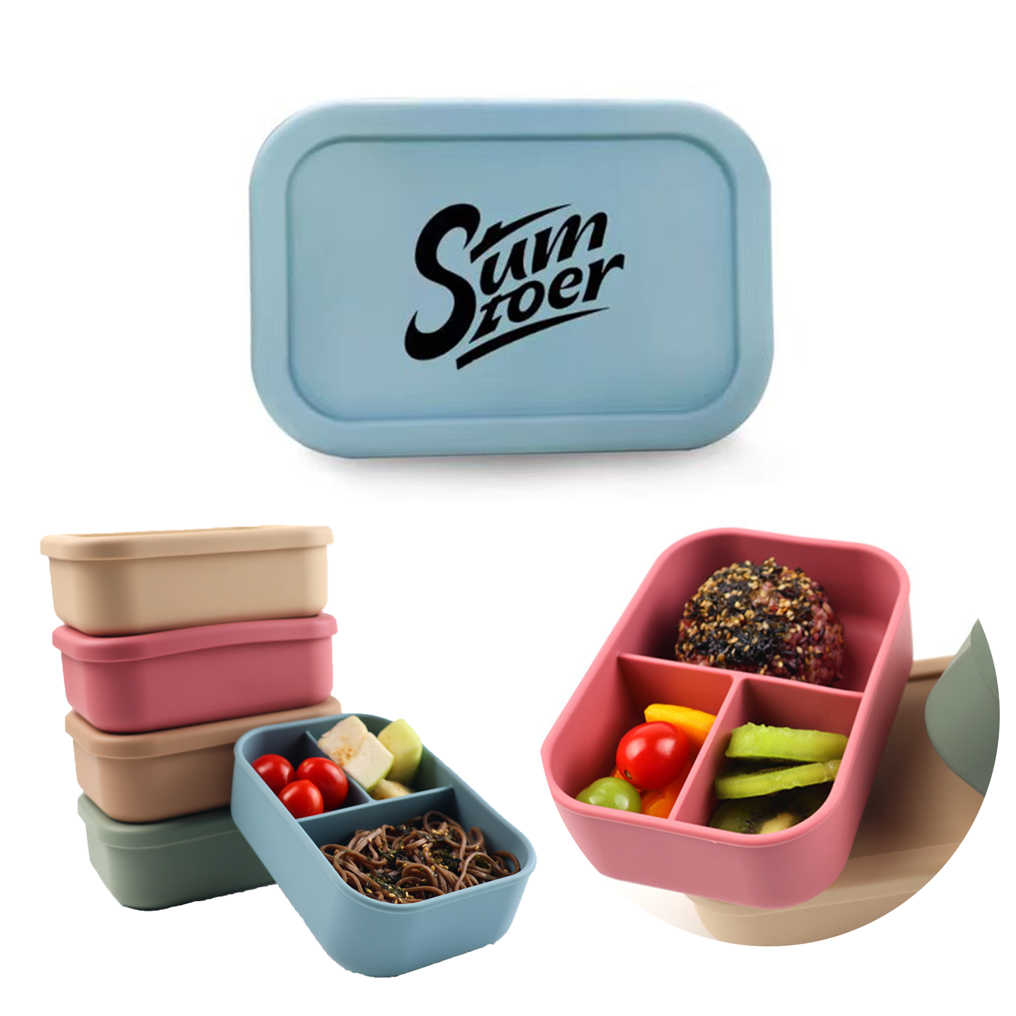 Silicone Food Storage Box MOQ 20 2