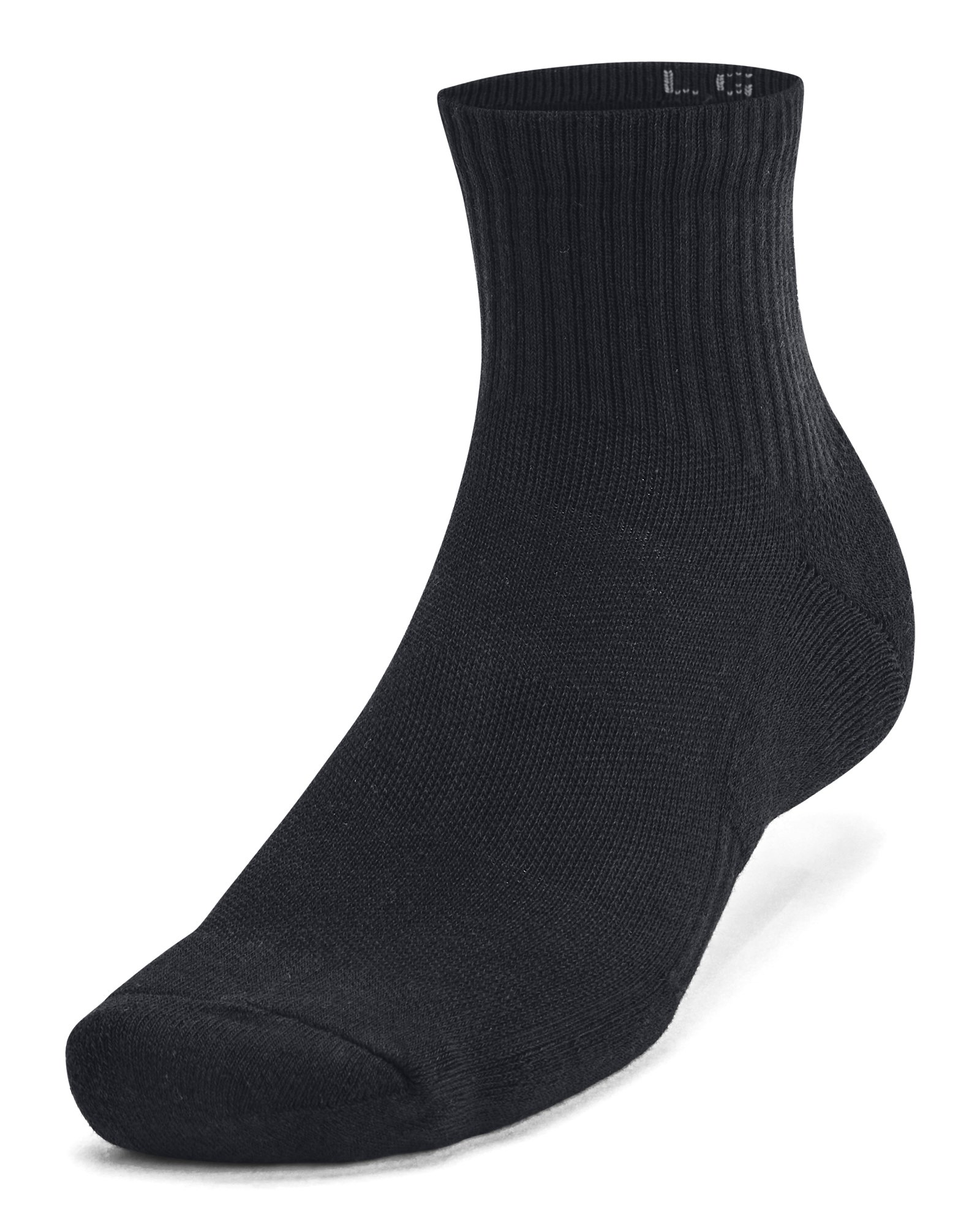 UA Training Cotton Unisex 6-Pack Quarter Socks 2