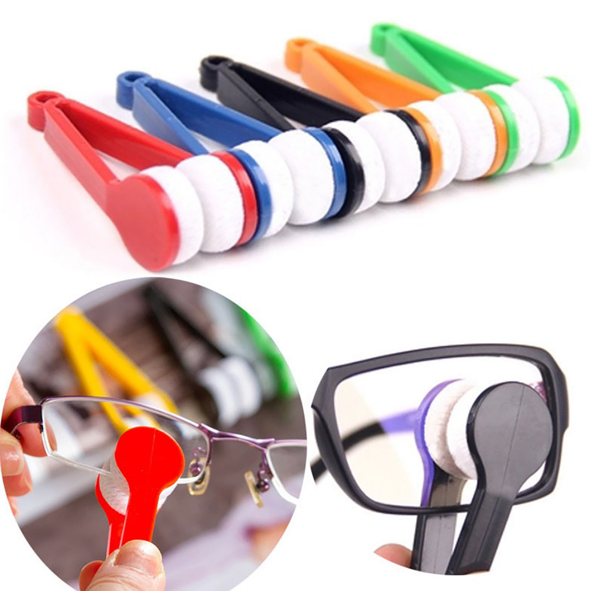 Portable Dual-Pad Eyeglass Lens Cleaner Tool 5