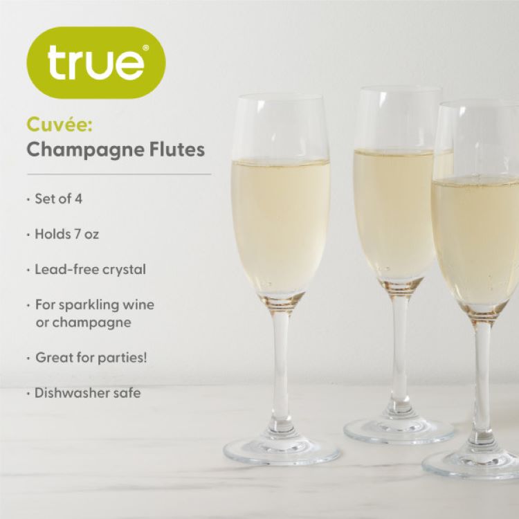 True® Cuvée Champagne Flute, set of 4 7