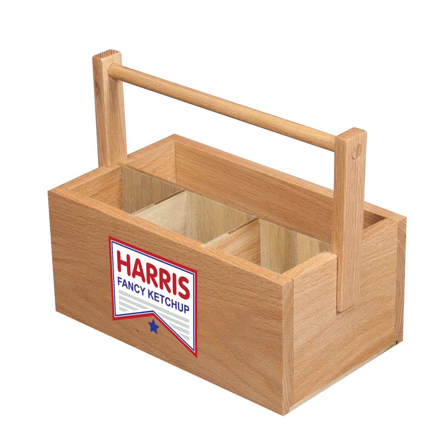 Condiment Caddy Basket 4 slot with Handle