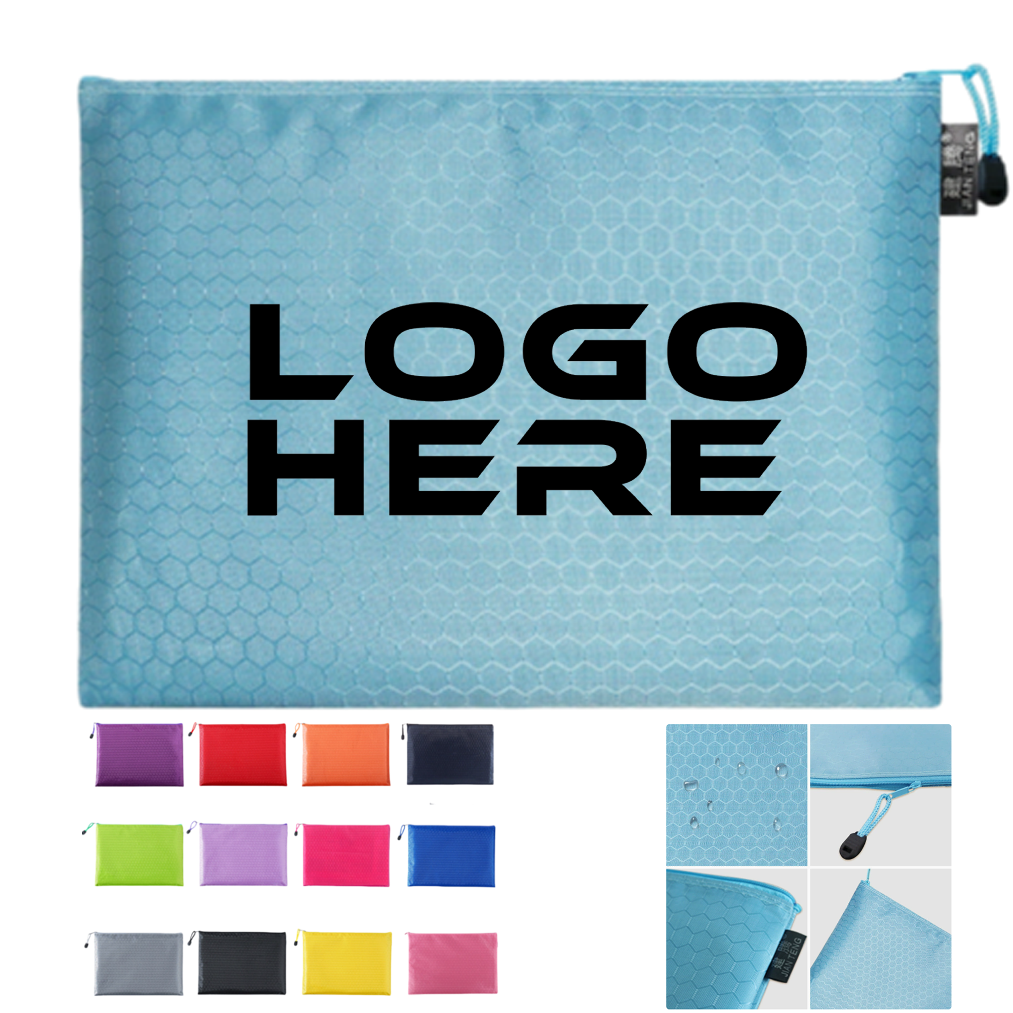 A4 Document Oxford Zipper Bag 1