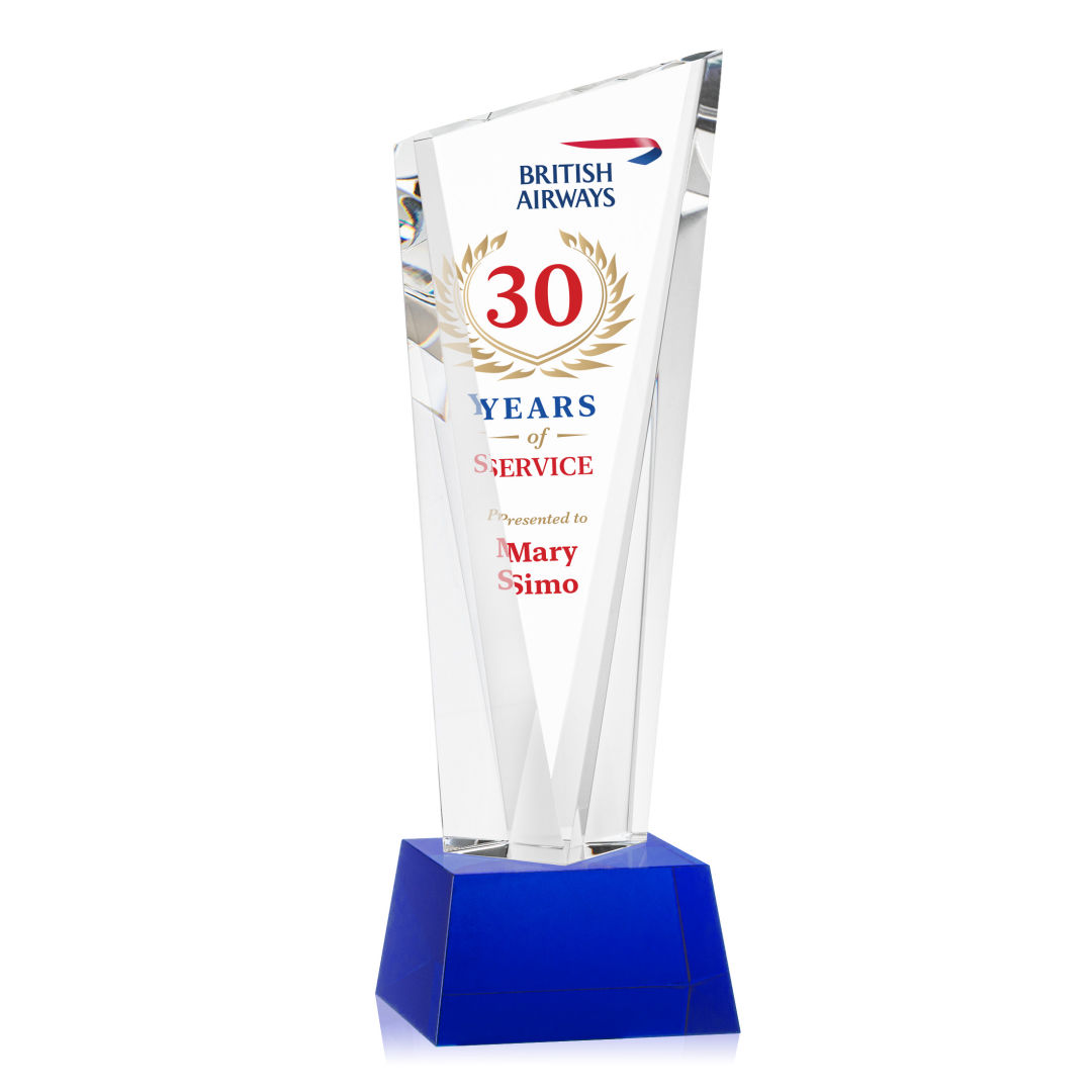 Plymouth VividPrint™ Award on Robson Base - Blue 13
