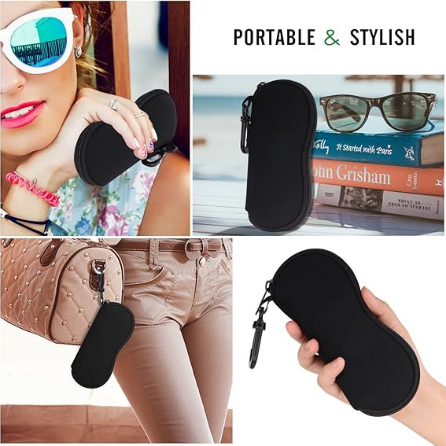 Neoprene Sunglasses Case with Carabiner 3