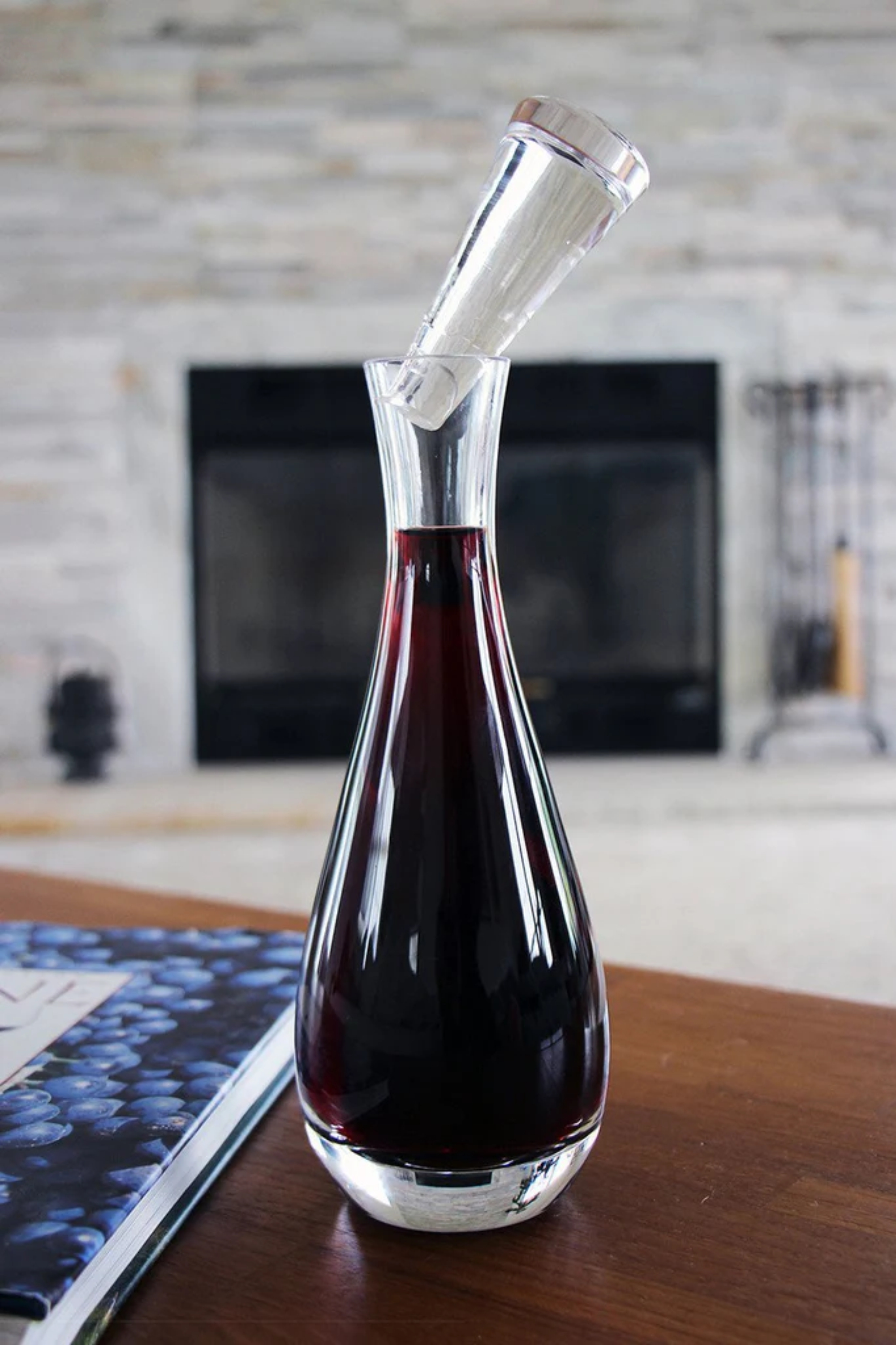 Tear Drop Wine Saver Lead-Free Crystal Decanter 4