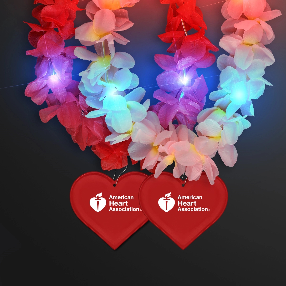 Light Up Hawaiian Leis with Custom Heart Medallion 1