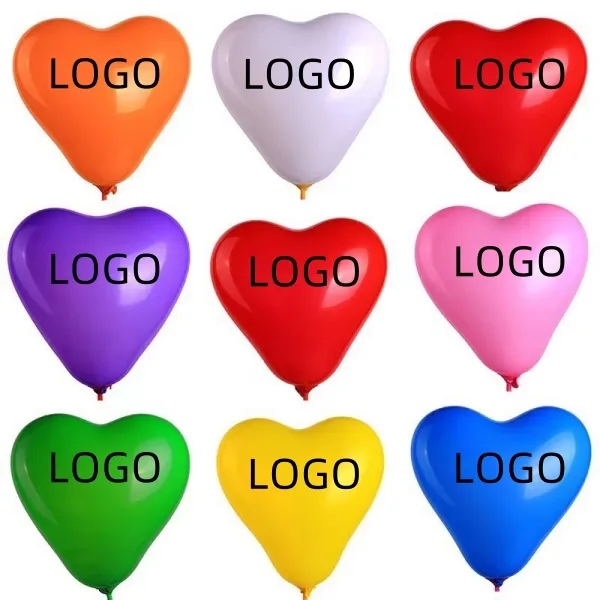 10-inch heart-shaped latex balloon 3