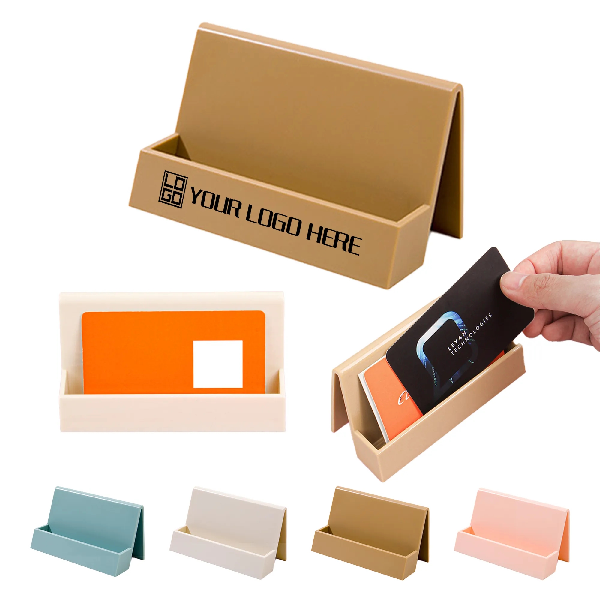 Desktop Business Card Storage Plastic Box MOQ30pcs 8