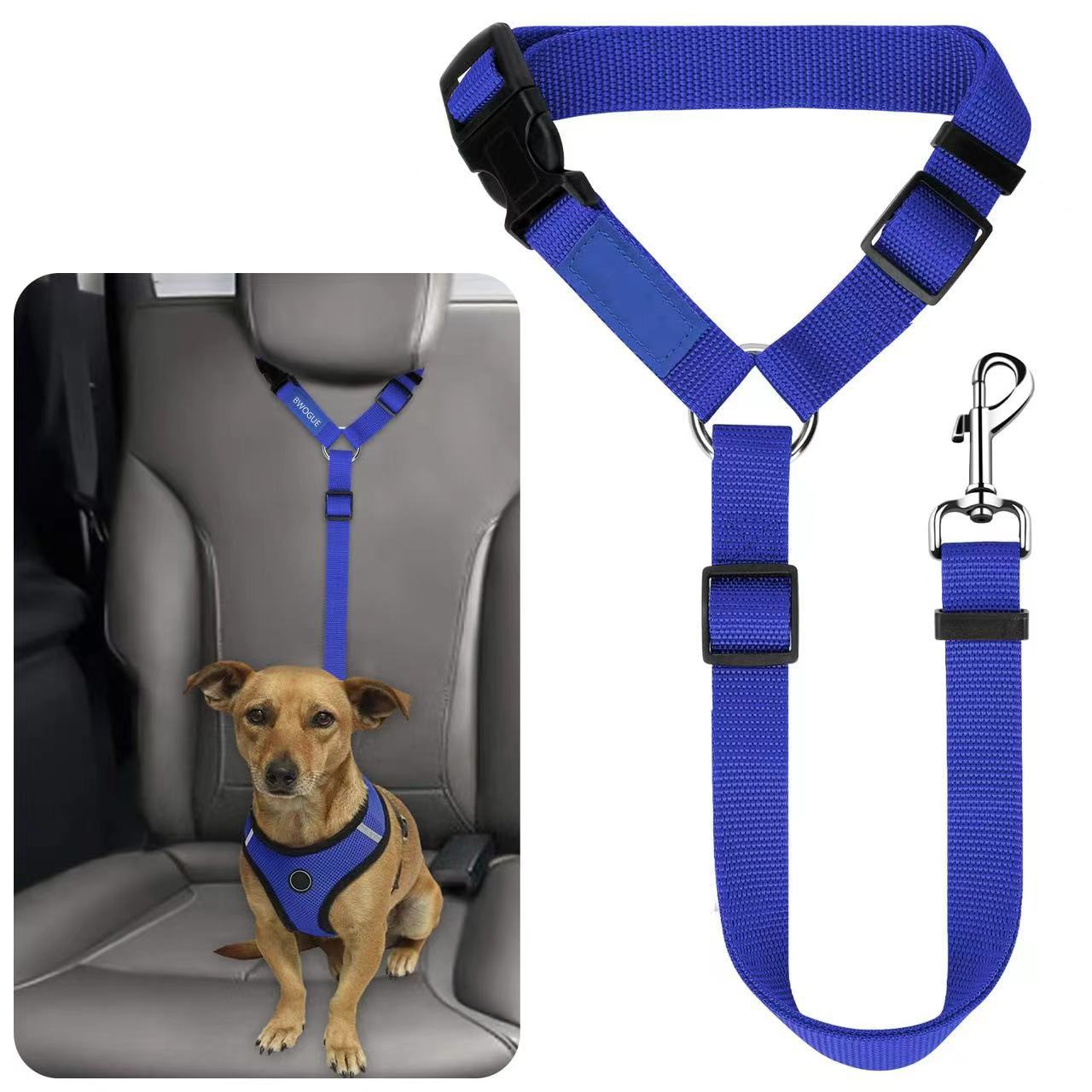 2 Packs Adjustable Dog Cat Safety Seat Belt In Car 8