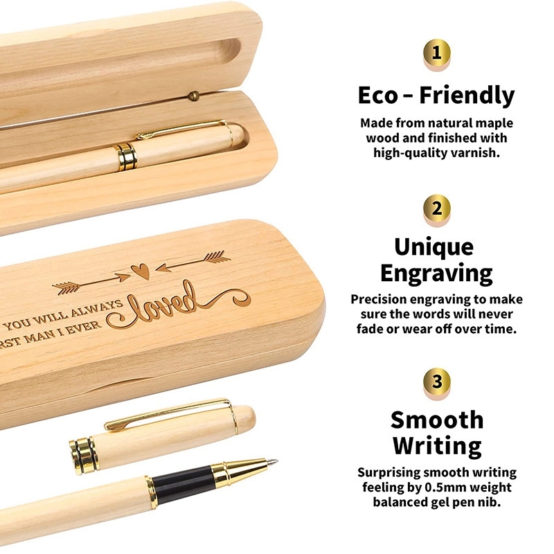 Bamboo Ballpoint Pen Set 3