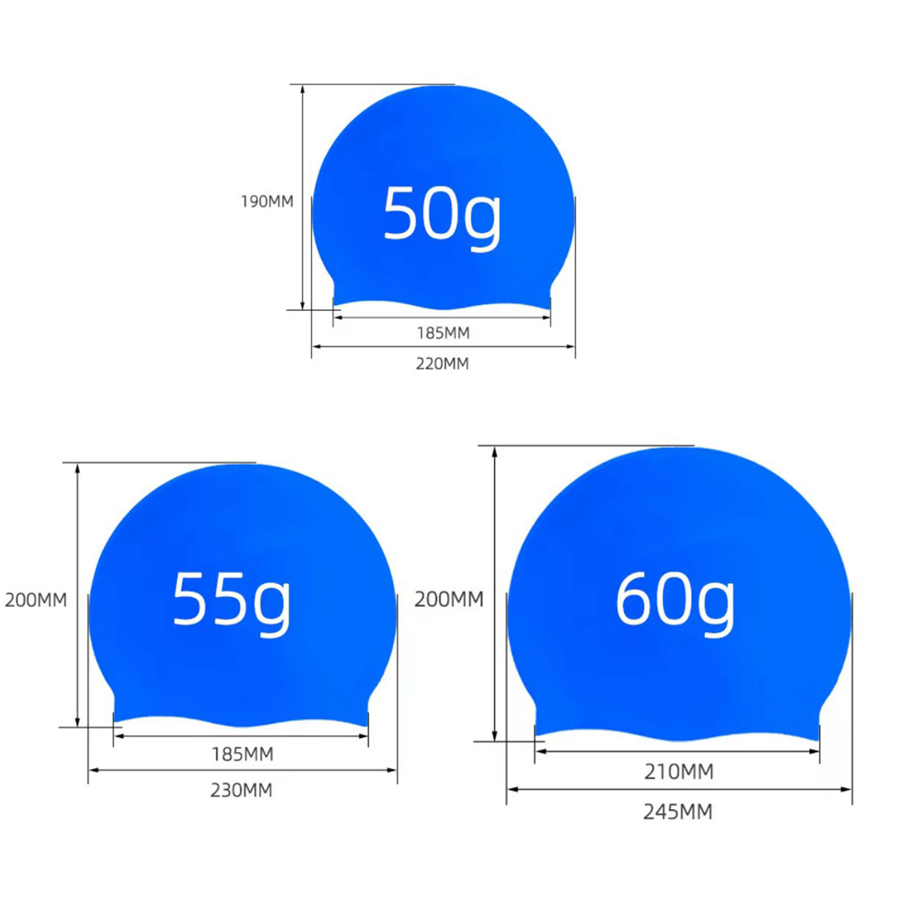 Unisex Adult Silicone Swim Cap 2