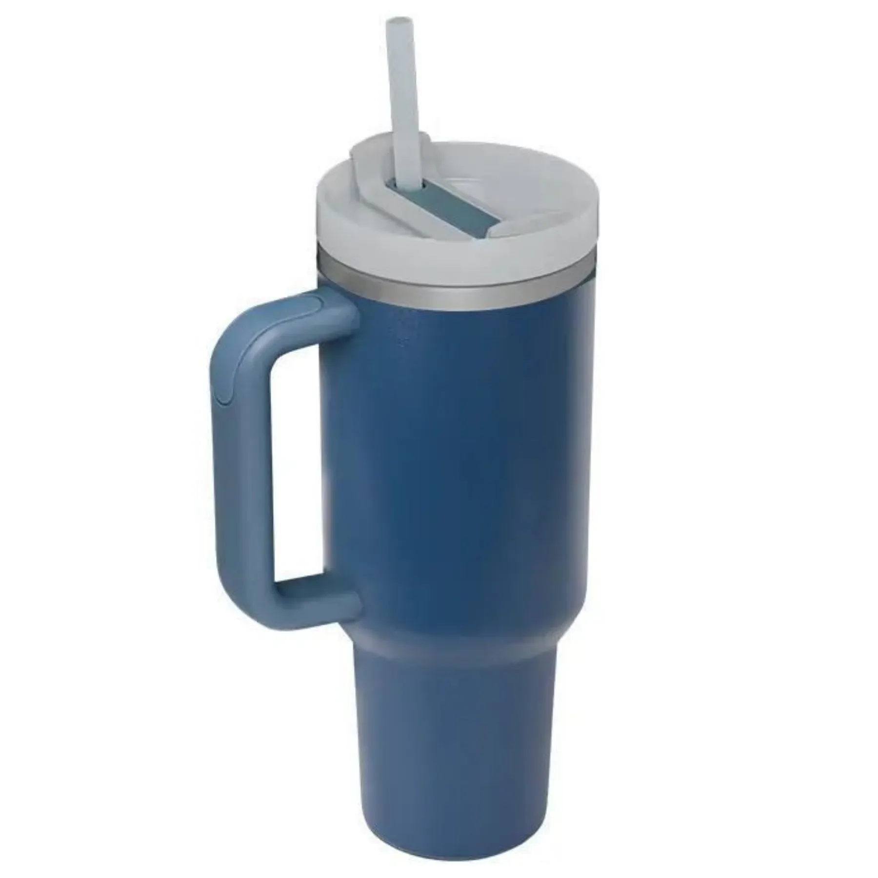 40 Oz Vacuum Tumbler w/ Handle & Straw 1