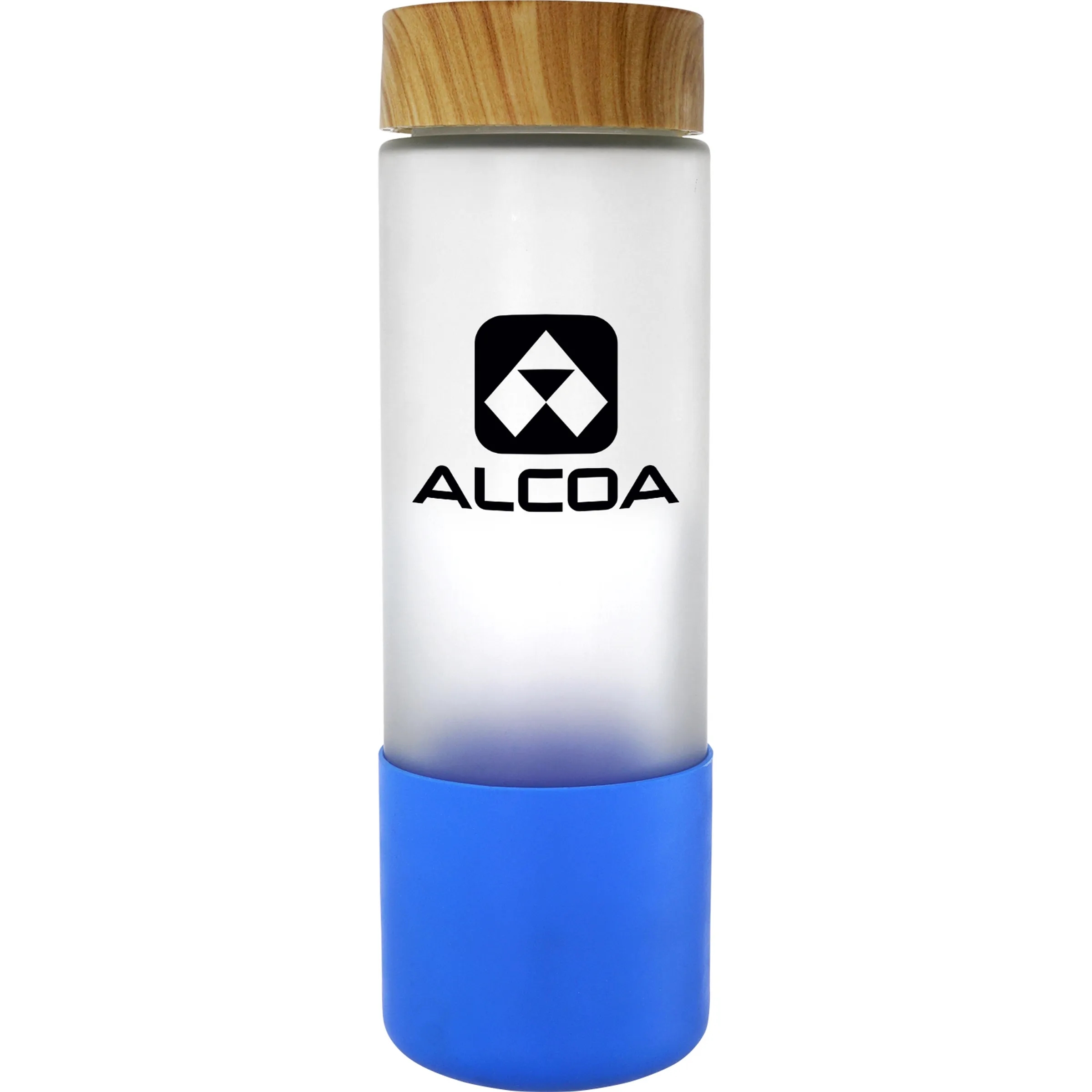 Bamboo Pattern 22 oz. Frosted Glass Grip Bottle 14