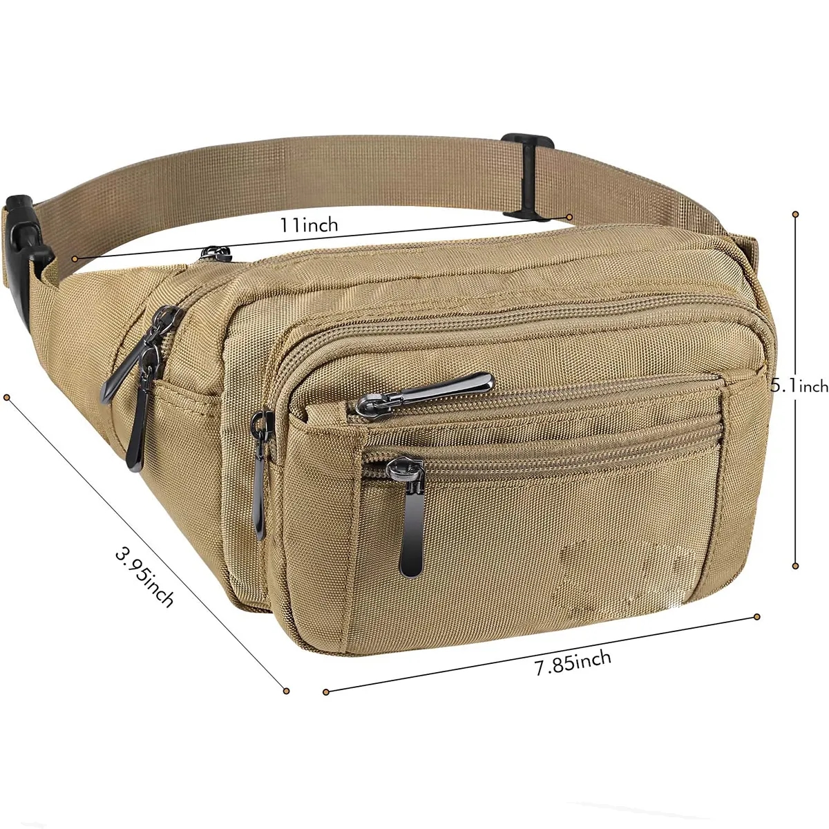 Large Capacity Waterproof Casual Bum Hip Waist Bag 4