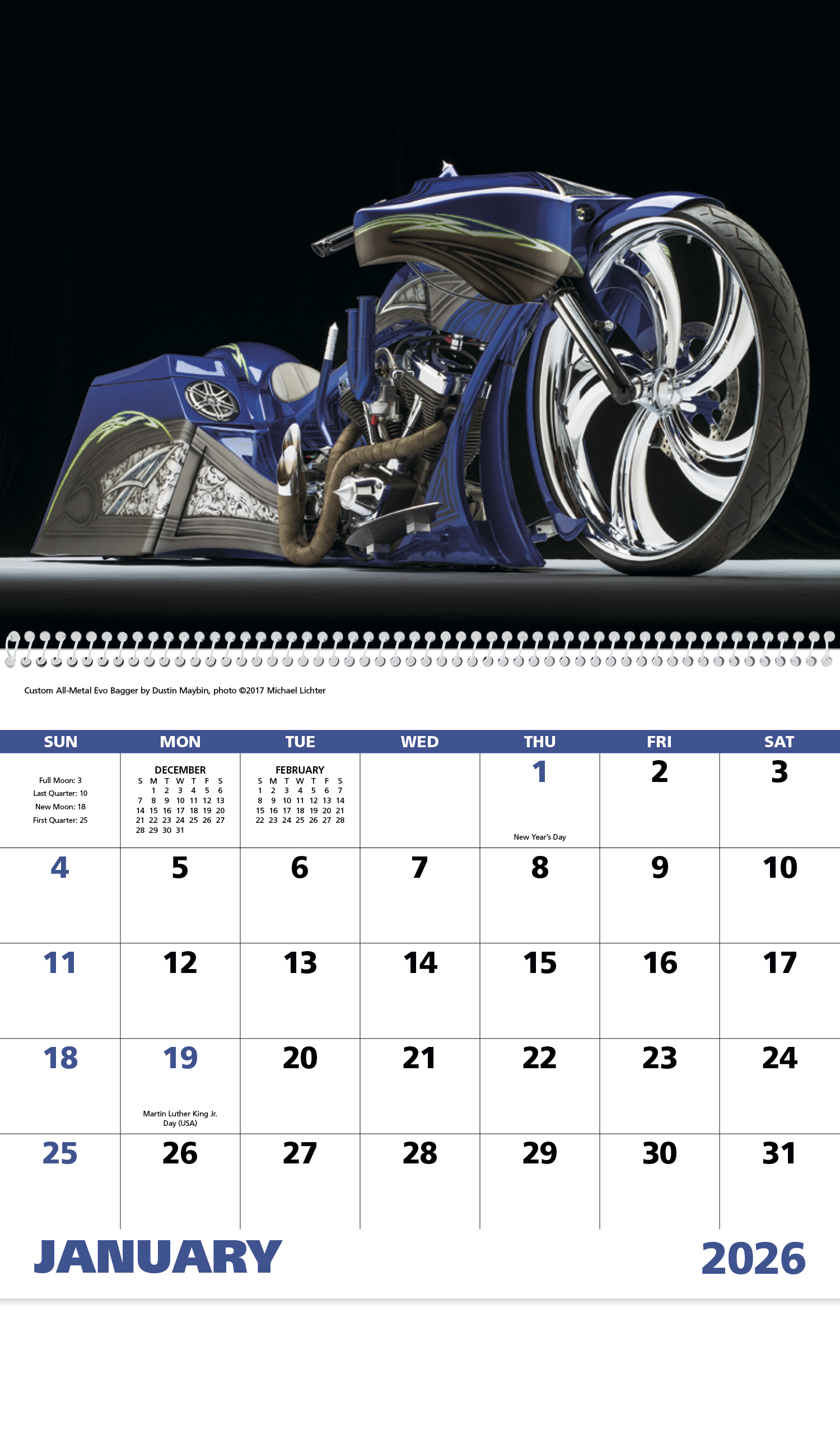 Good Value™ Motorcycles - Spiral Calendar 12