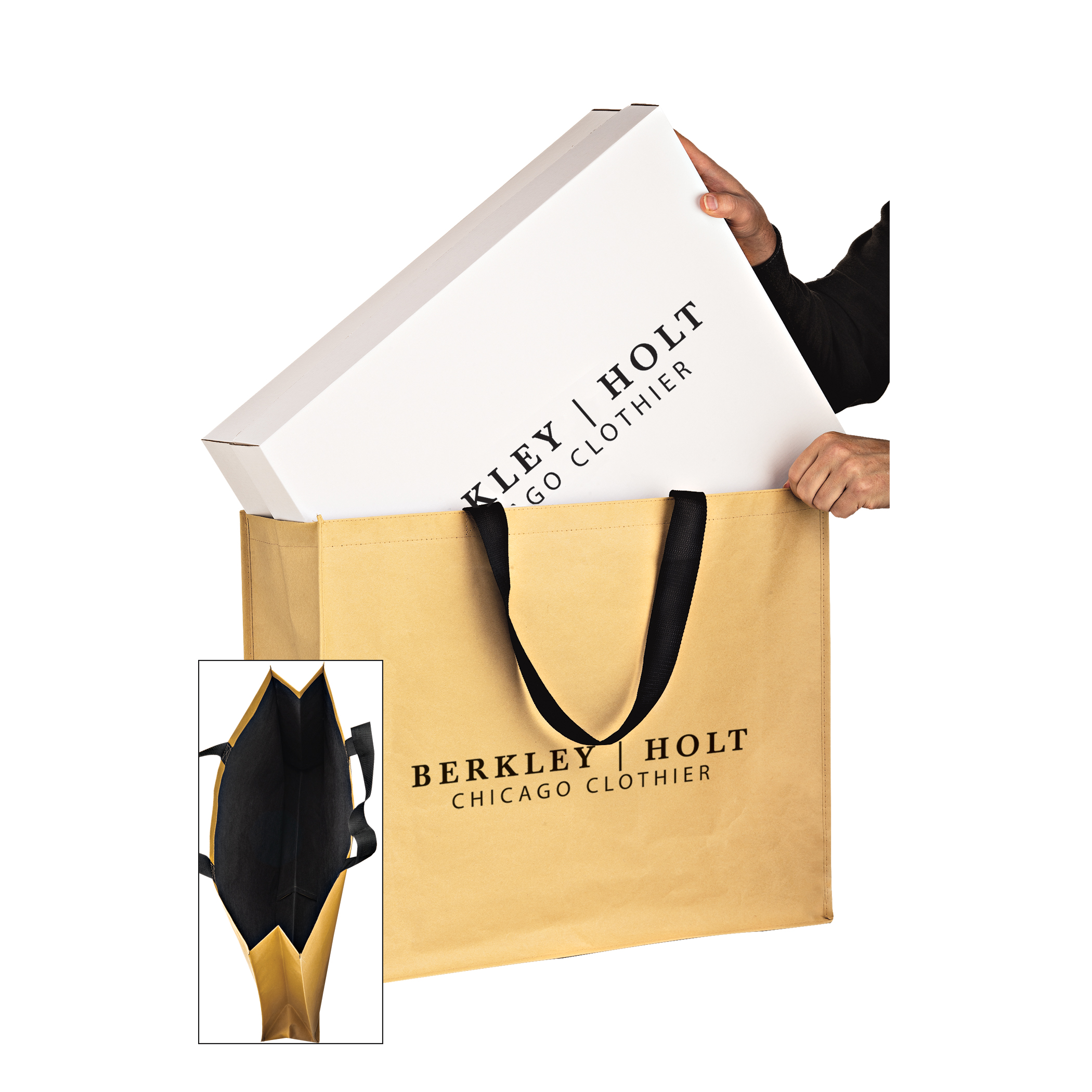 Paper over Non-Woven Hybrid Tote 1