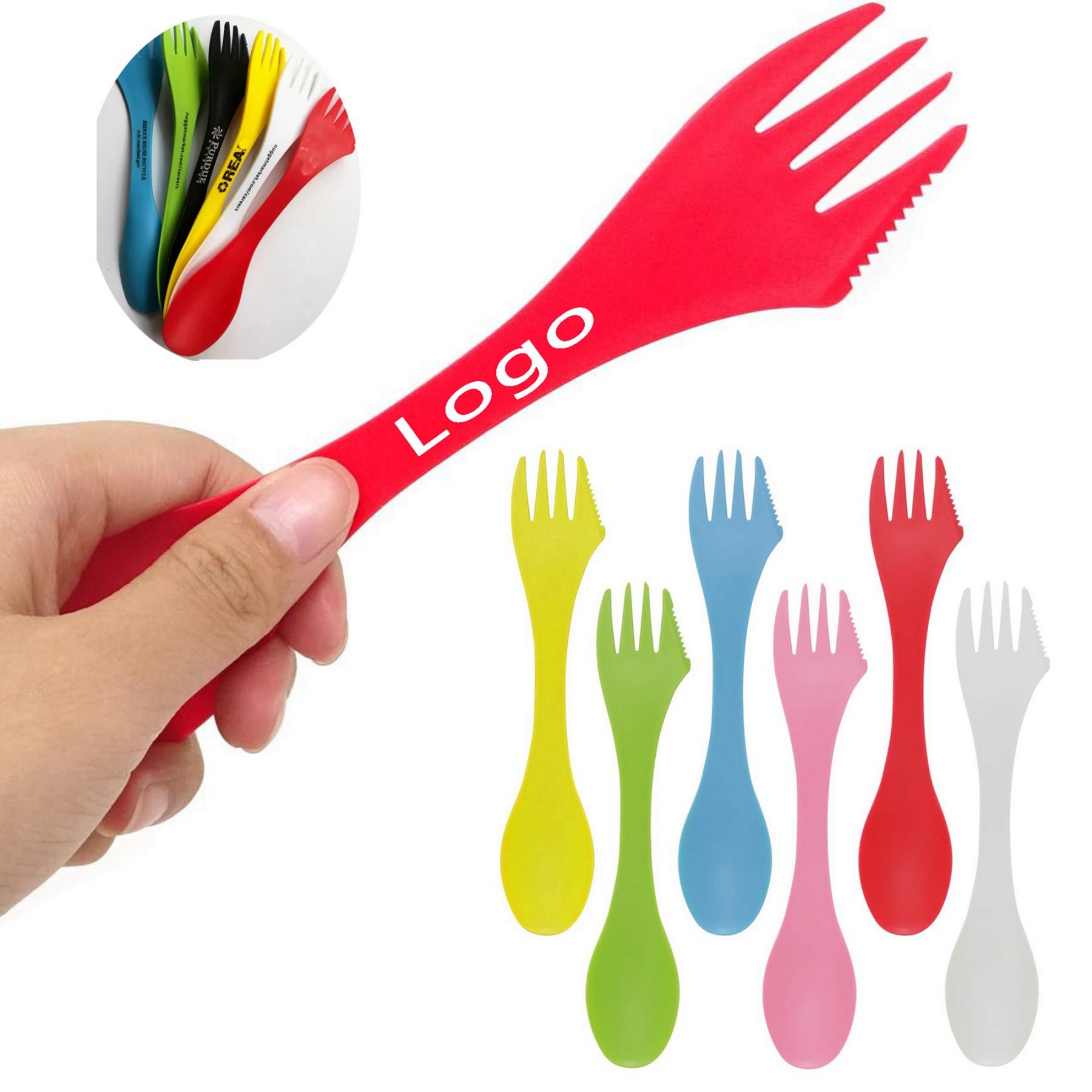 3 In 1 Plastic Sporks 2