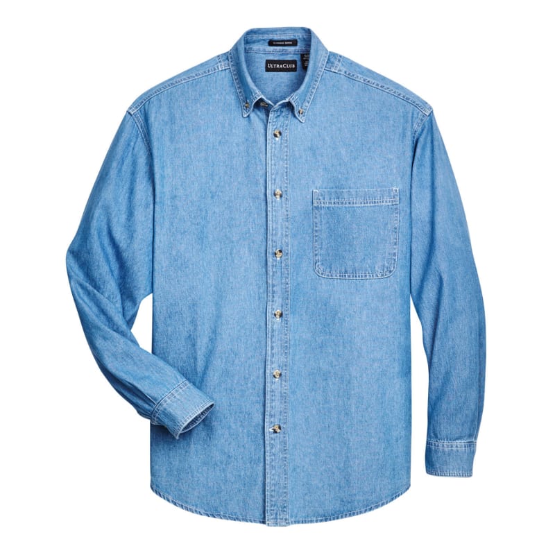 UltraClub Men's Cypress Denim With Pocket 7