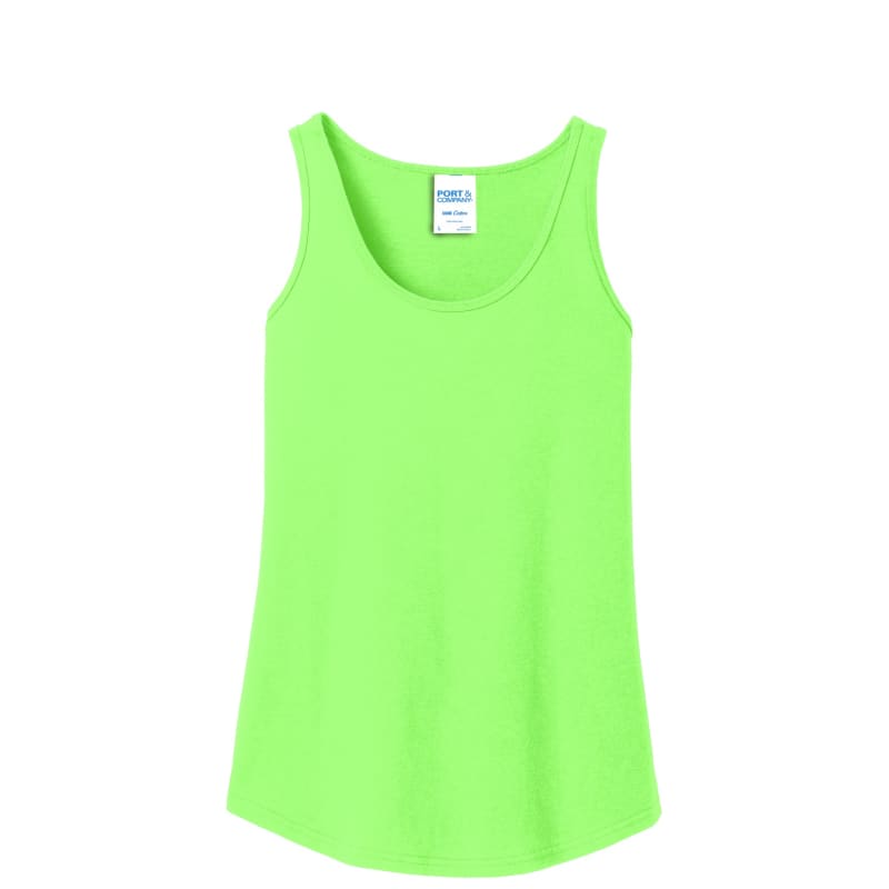 Port & Company Women's Core Cotton Tank Top. 21