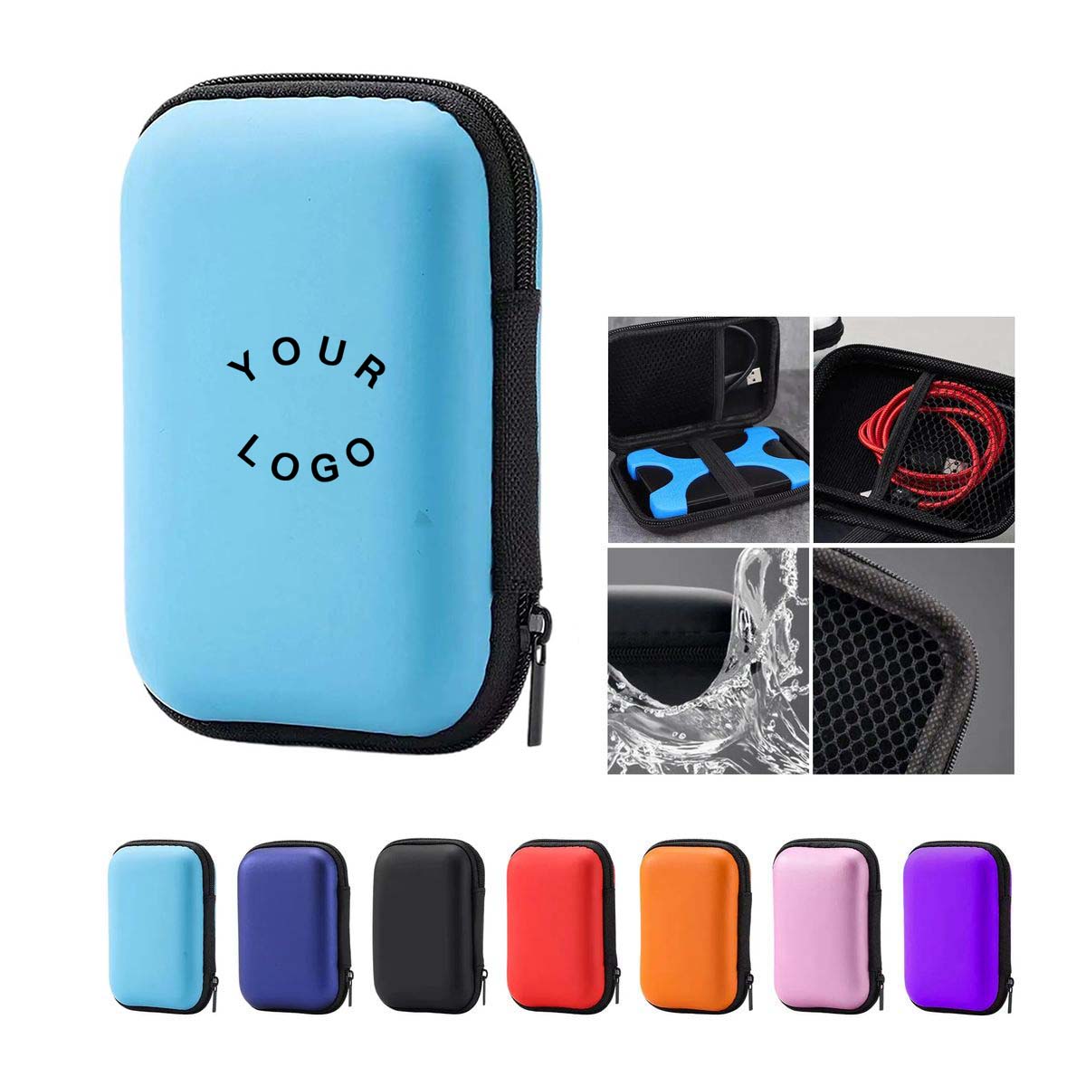 EVA Earphone Case with Zipper for Travel 7