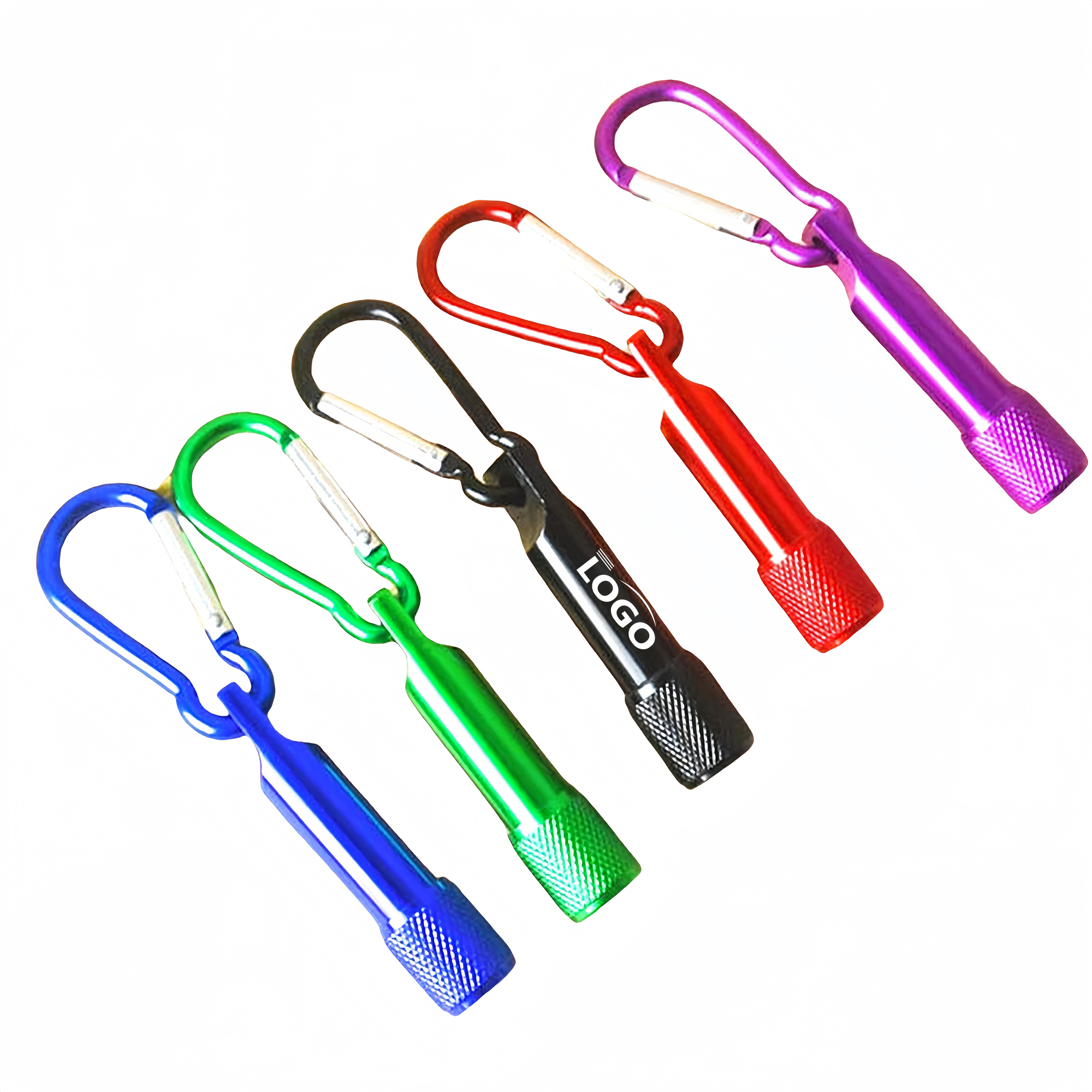 LED Mini Flashlight with Carabiner Hook for Easy Carry 1