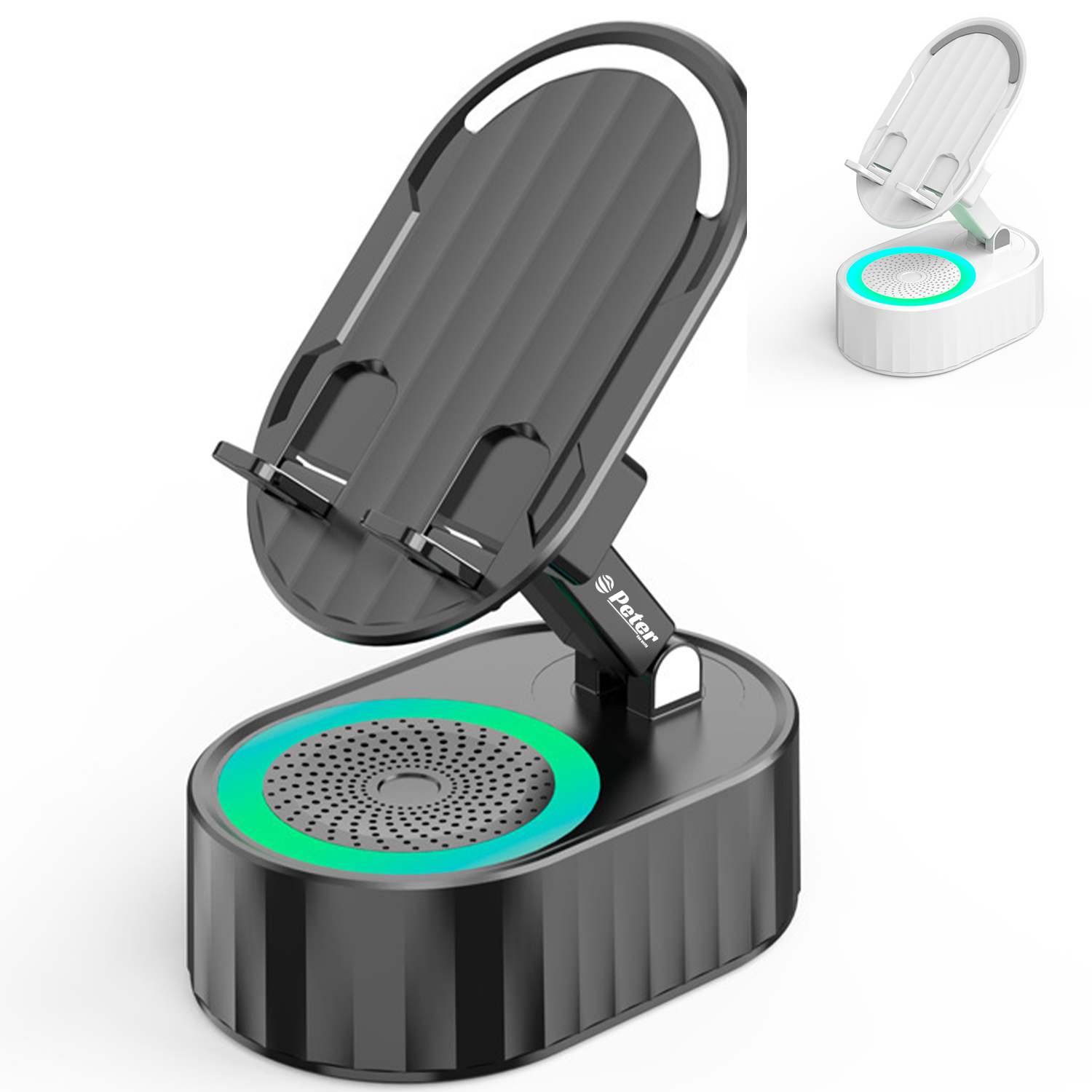 Cell Phone Stand w/ Wireless Bluetooth Speaker 2