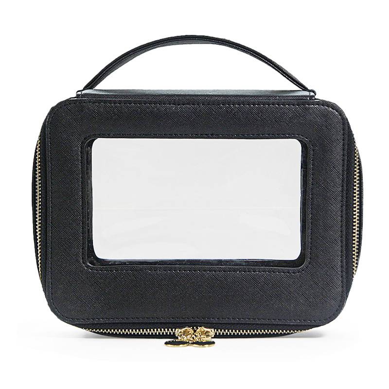 PU Leather Clear Portable Makeup Bag 7