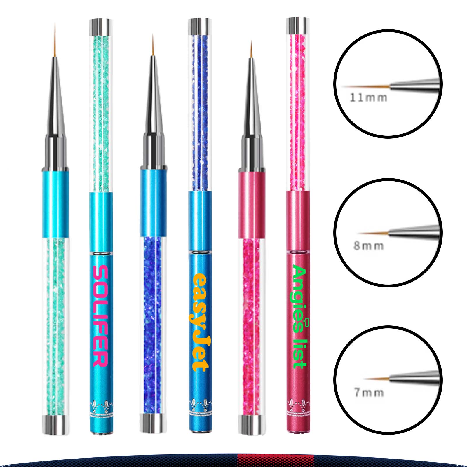 Diamond Liner Brushes 1
