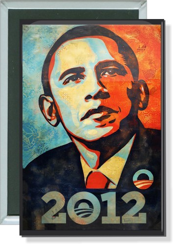 Barack Obama, 2012 logo, Political Button