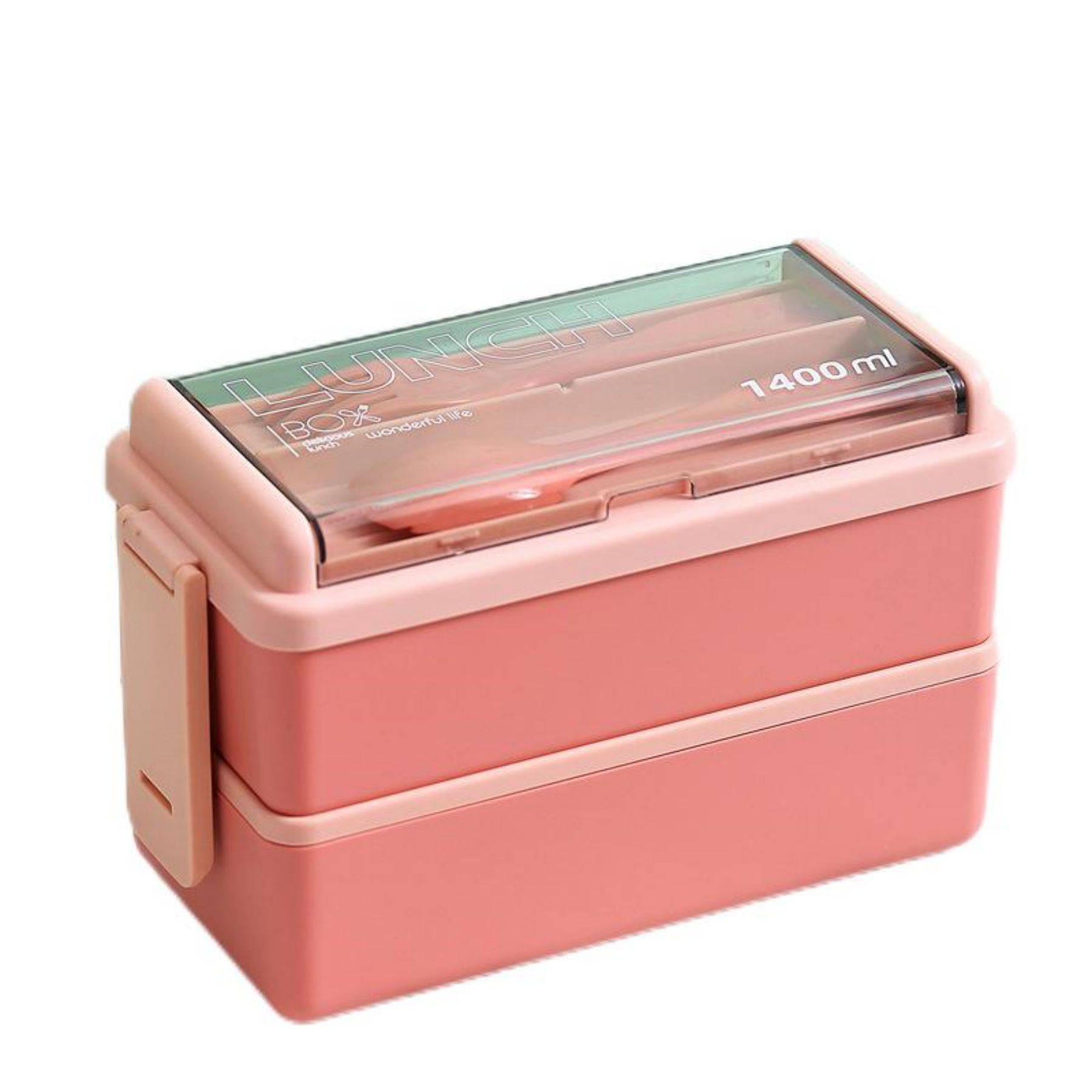 Fashionable double-layer plastic lunch box 6