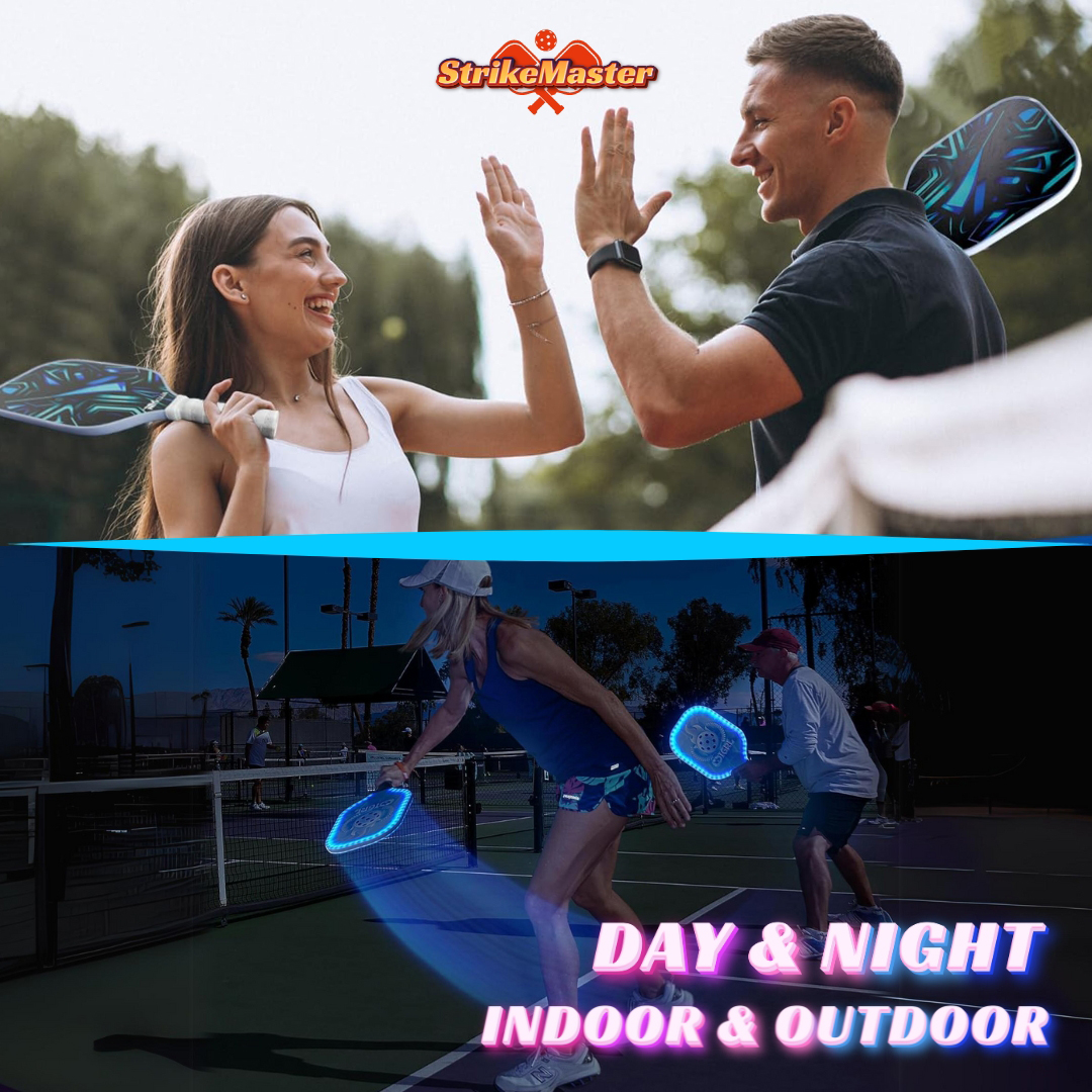 StrikeMaster Light-Up Pickleball Set – Illuminated Paddle with Luminous Ball 3
