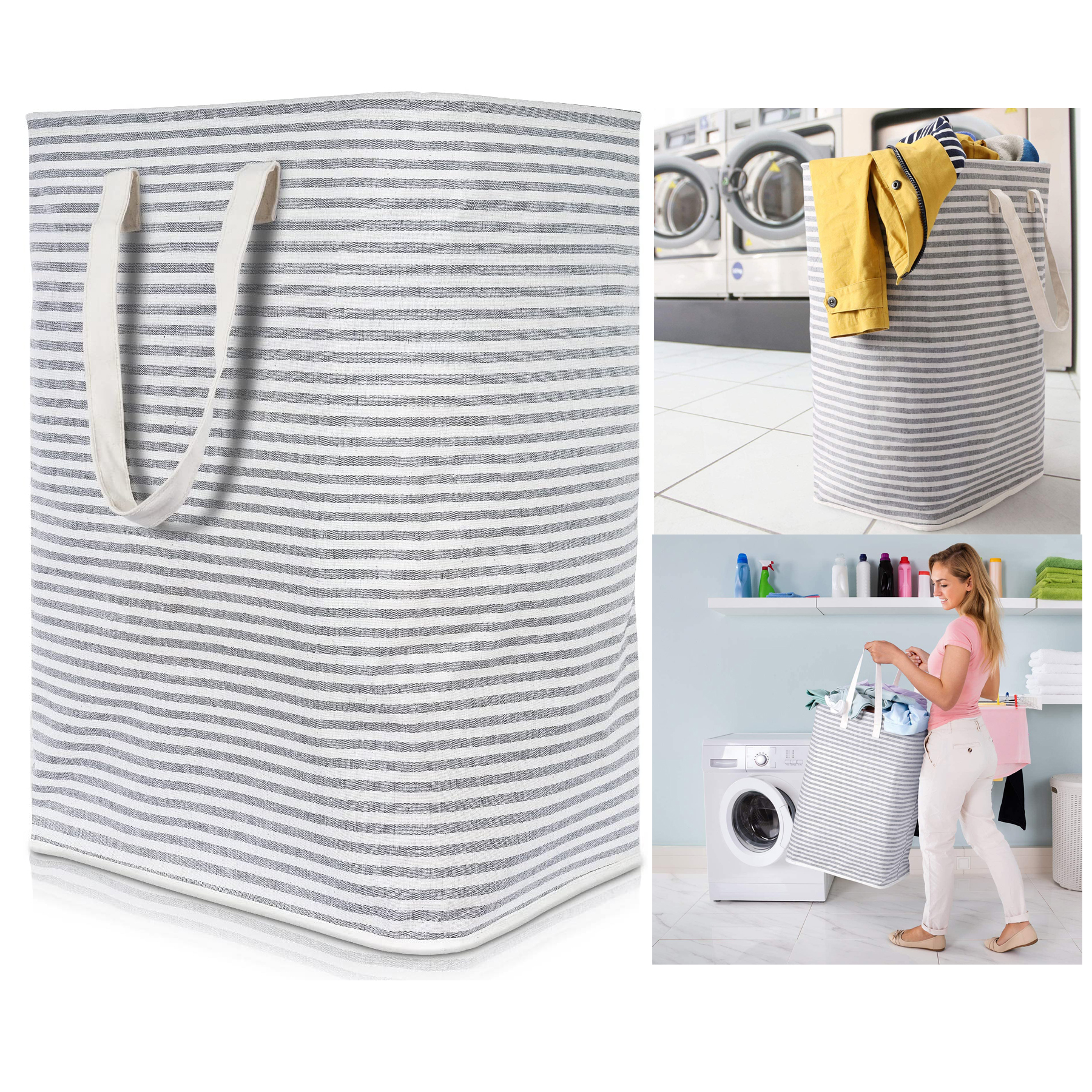 72L Freestanding Laundry Basket 2