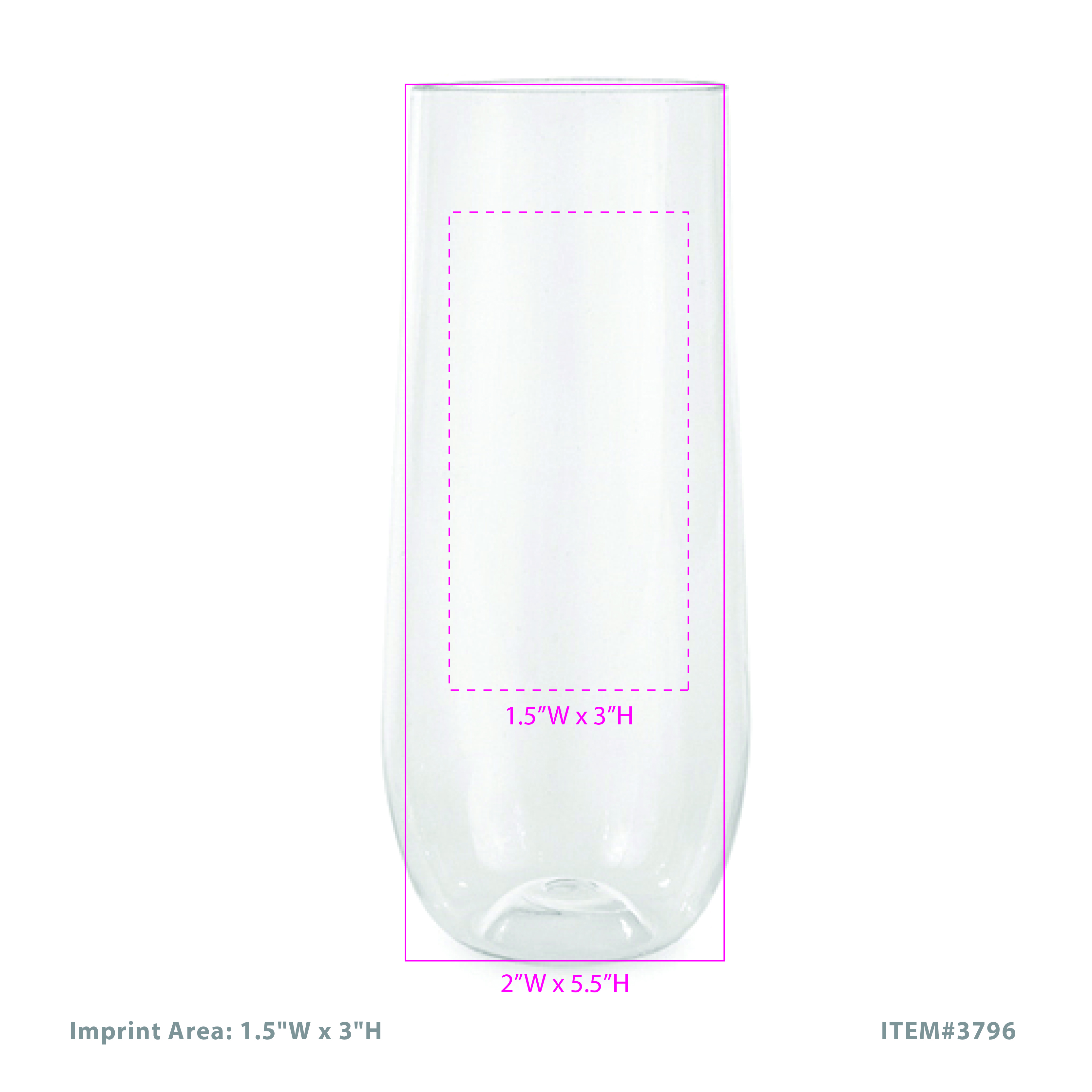 True® Flexi Stemless Champagne Flute 1