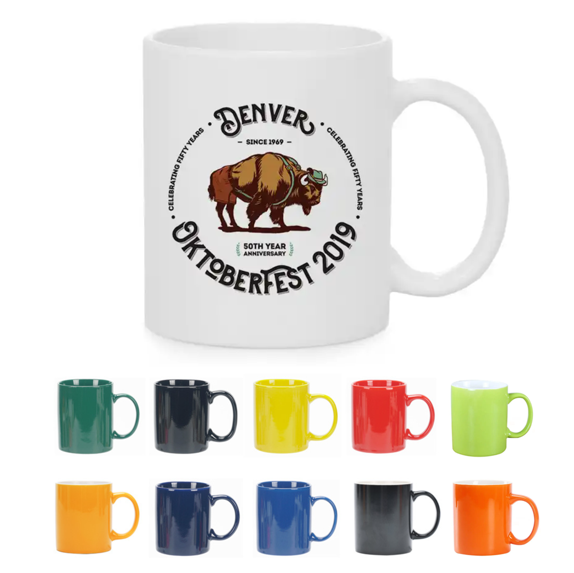 11 Oz. Traditional Milk Ceramic Mug 2