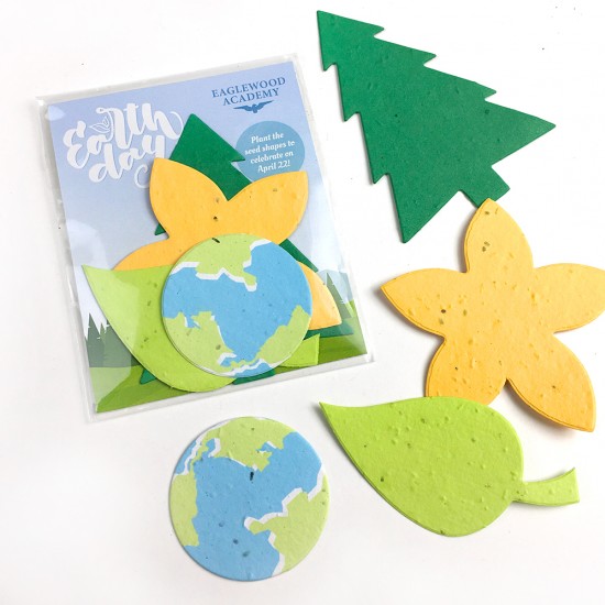 Single-Sided Nature Mix Seed Paper Shape Packs 2