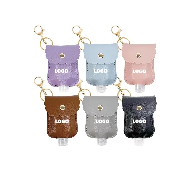 Plastic Bottle with Leather Keychain Holder 5