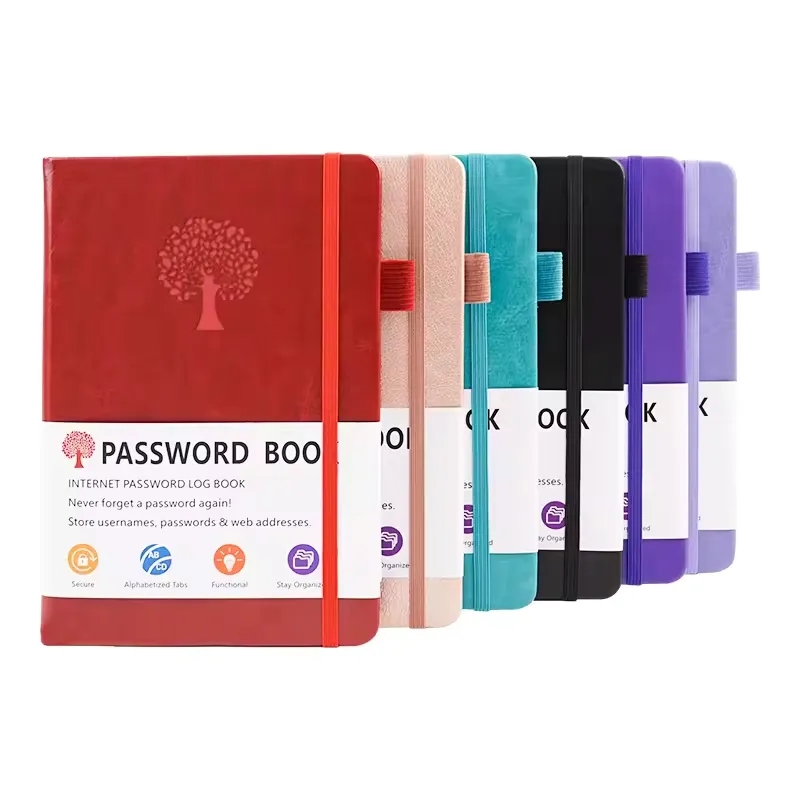 5.2"x7.8" 136 Pages Password Book With Alphabetical Tabs 1