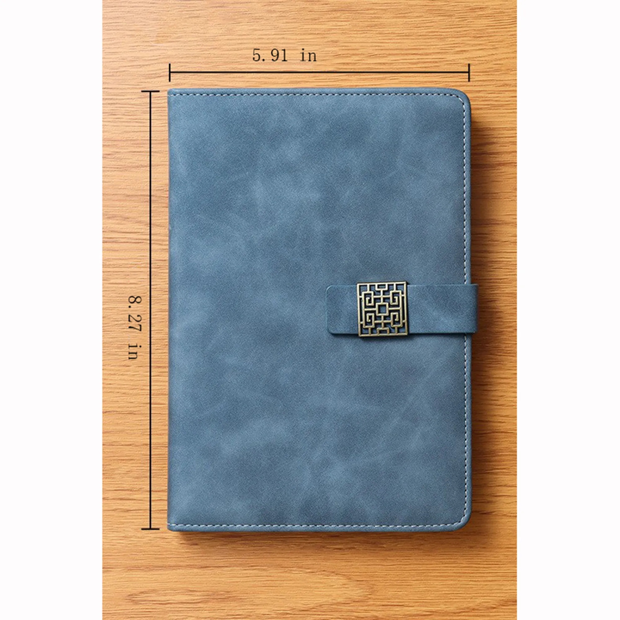 A5 Vintage Clasp Notebook for Business & Study 5