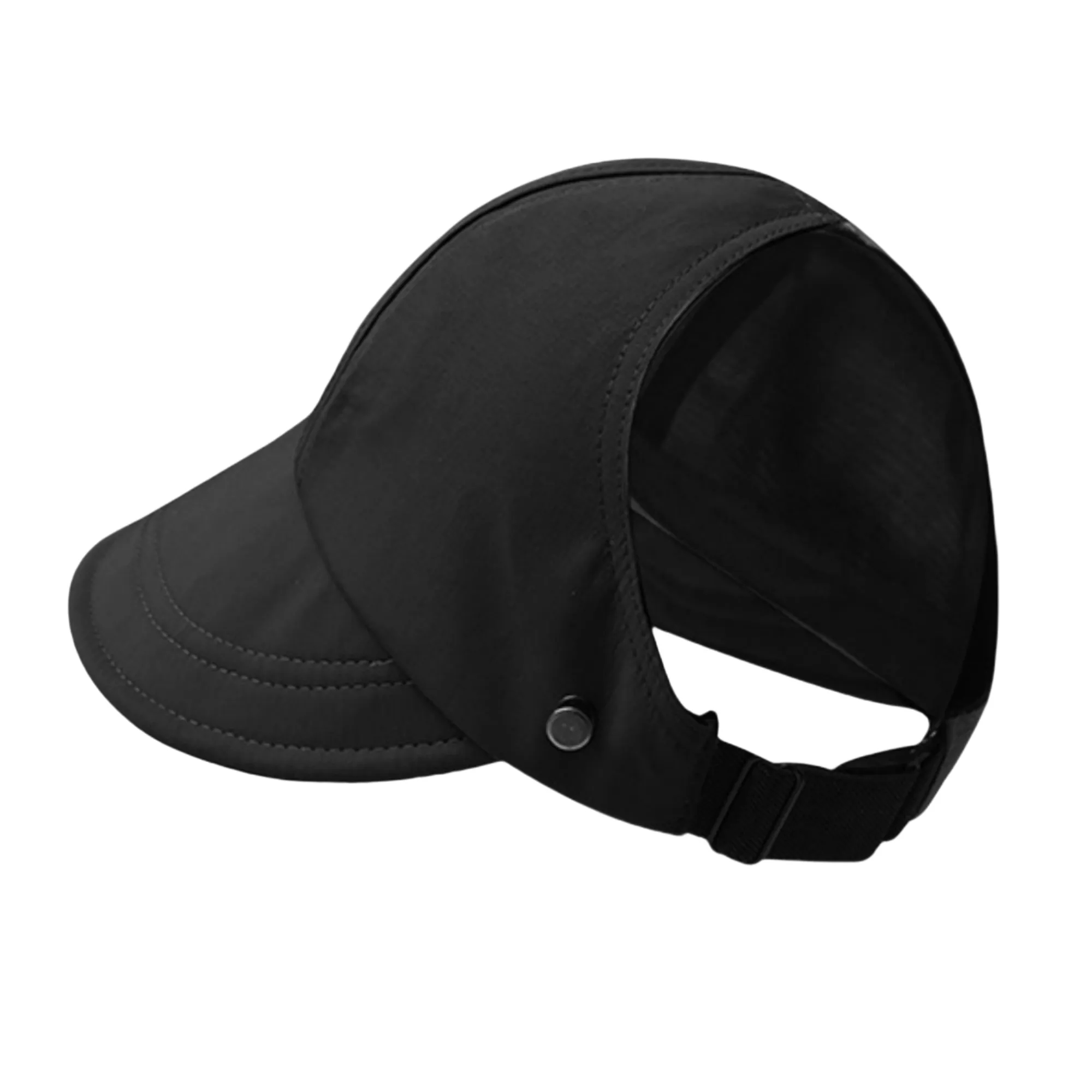 Women's Open Top Baseball Cap With Mask Holder 3