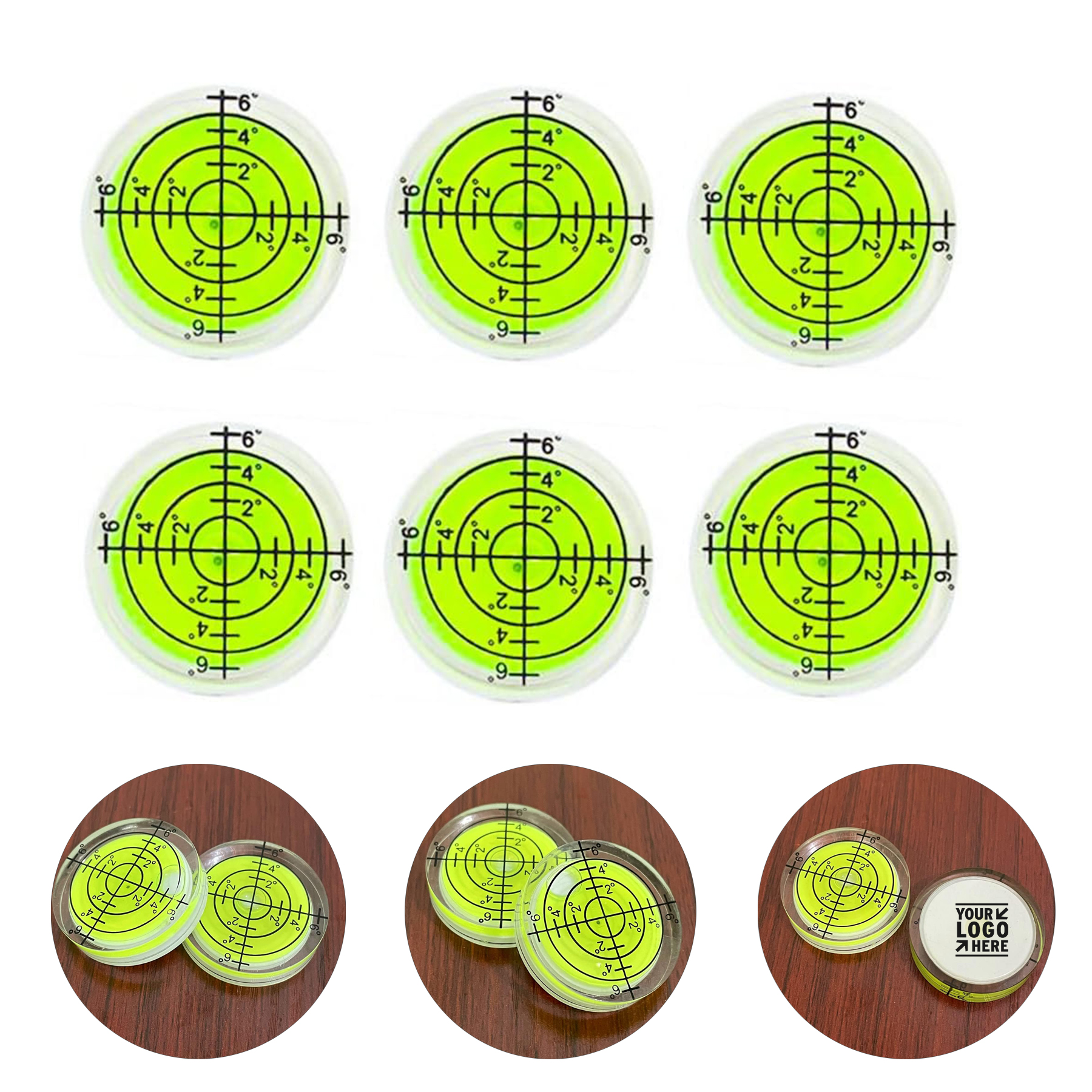 Travel Trailer Turntable Camera Tripod Circular Bubble Spirit 32mm RV Standard Levels Tool 1