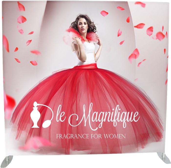 Flat Frame Fabric Backdrop - 8' Double Sided